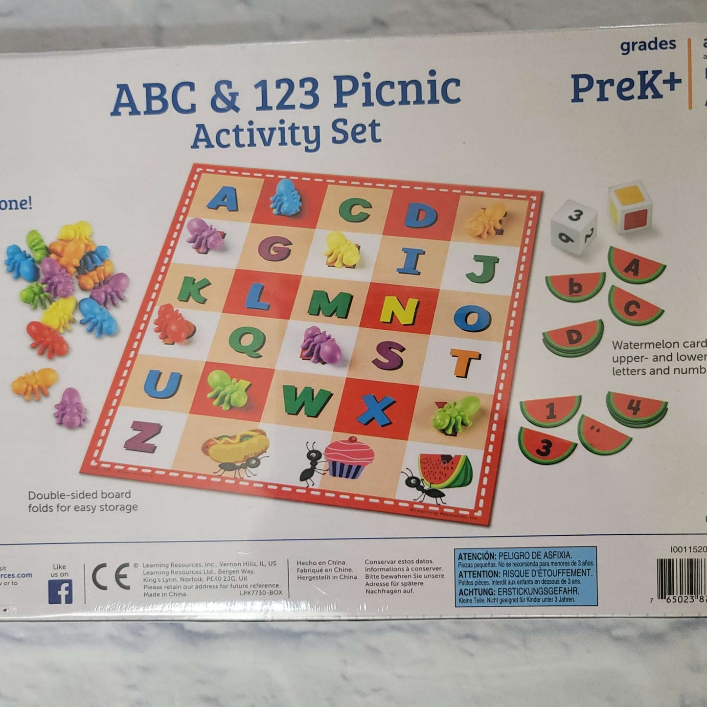 Learning Resources Abc & 123 Picnic Activity Set, NEW