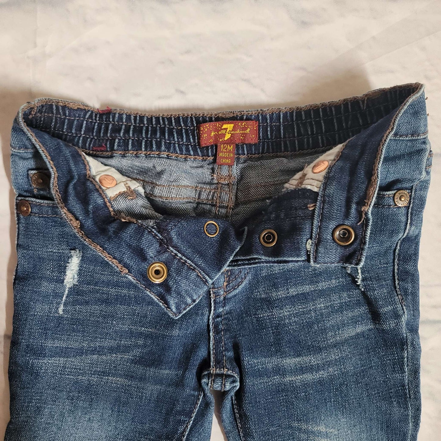 7 For All Mankind SkinnyJeans Bundle, Blue, VGUC, 12 Months, Kids 12 Month (9-12M)