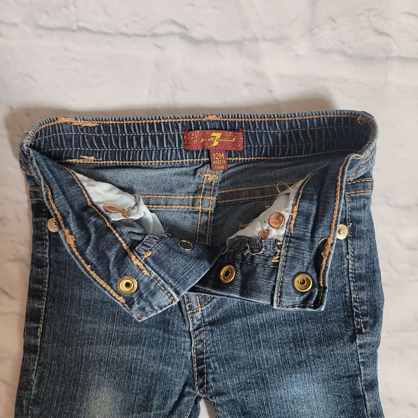 7 For All Mankind SkinnyJeans Bundle, Blue, VGUC, 12 Months, Kids 12 Month (9-12M)