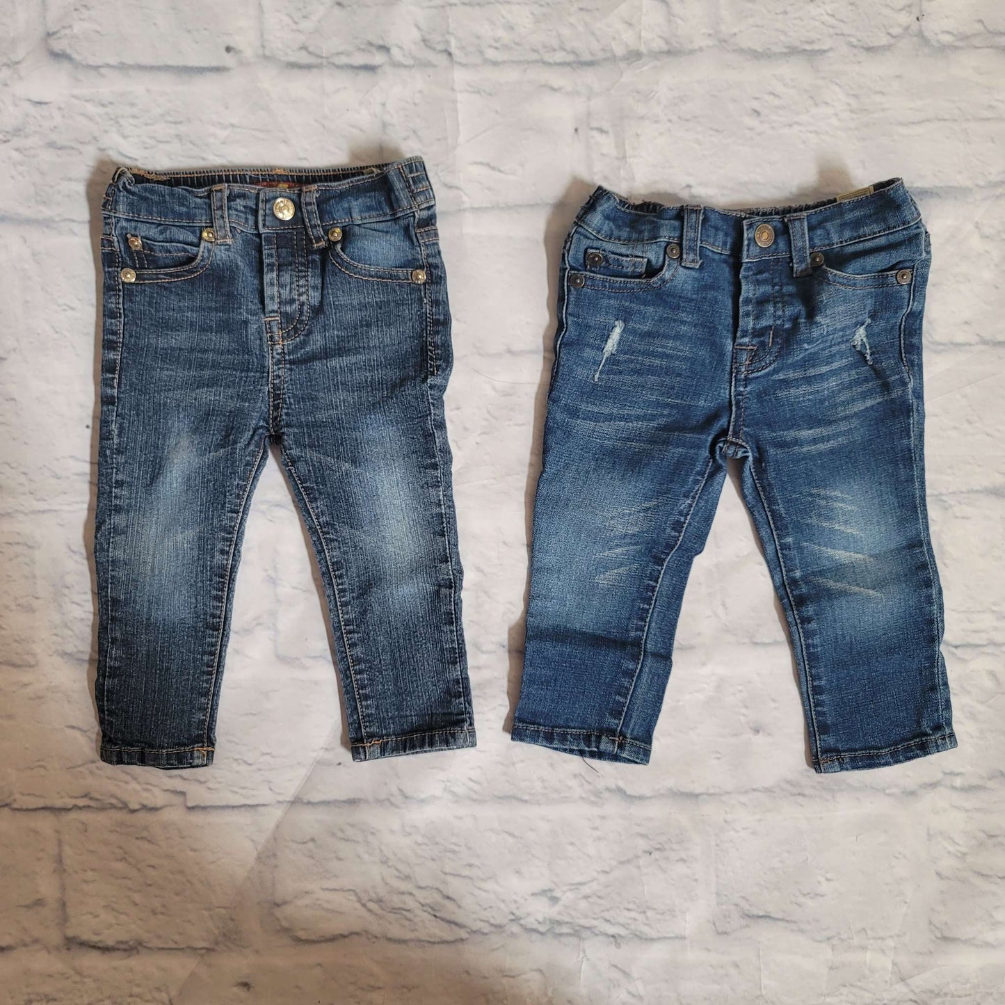 7 For All Mankind SkinnyJeans Bundle, Blue, VGUC, 12 Months, Kids 12 Month (9-12M)