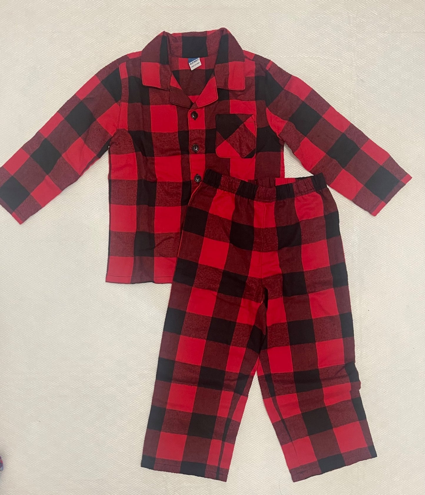 3T Button Up Flannel PJs, Kids 3T