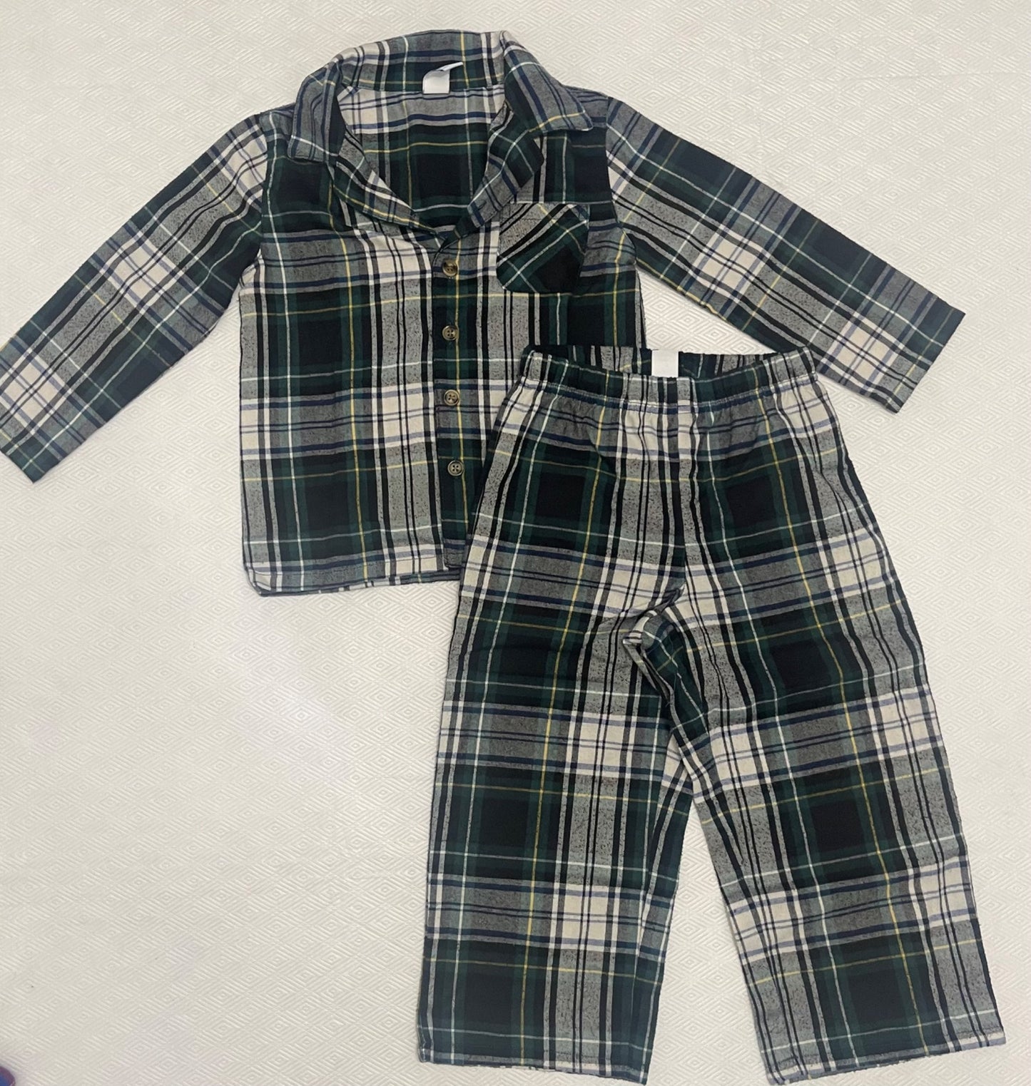 3T Button Up Flannel PJs, Kids 3T