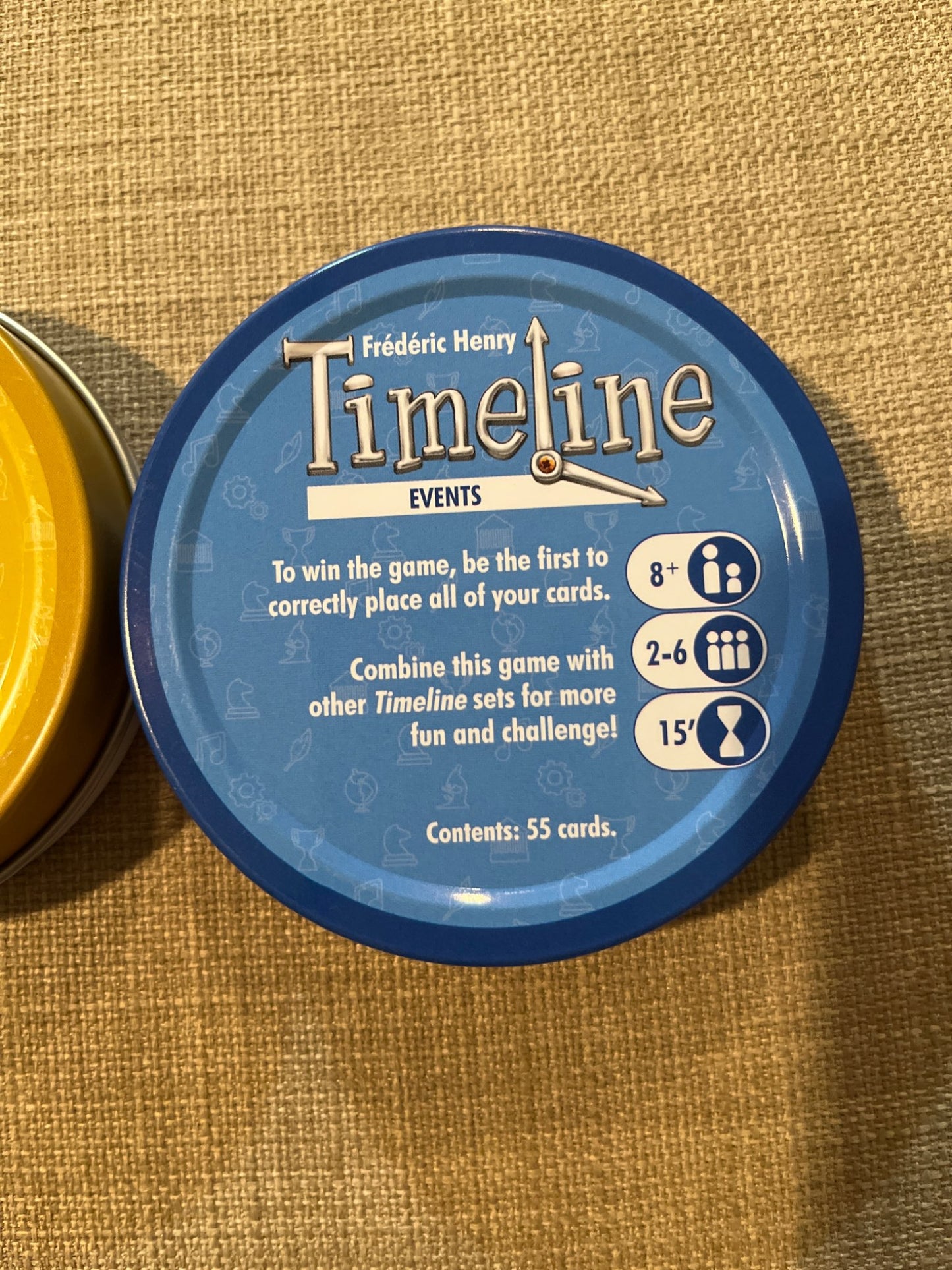 Timeline card games - 2 decks - classic and events versions