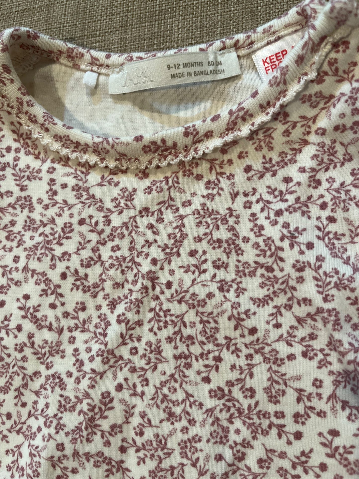 Zara bodysuit and pant bundle , Kids 12 Month (9-12M)