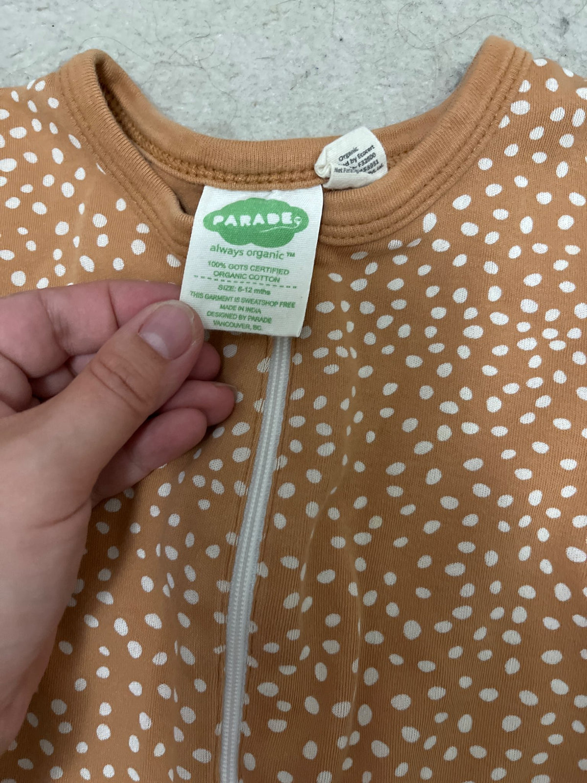 Parade Organics size 6-12 months , Kids 12 Month (9-12M)