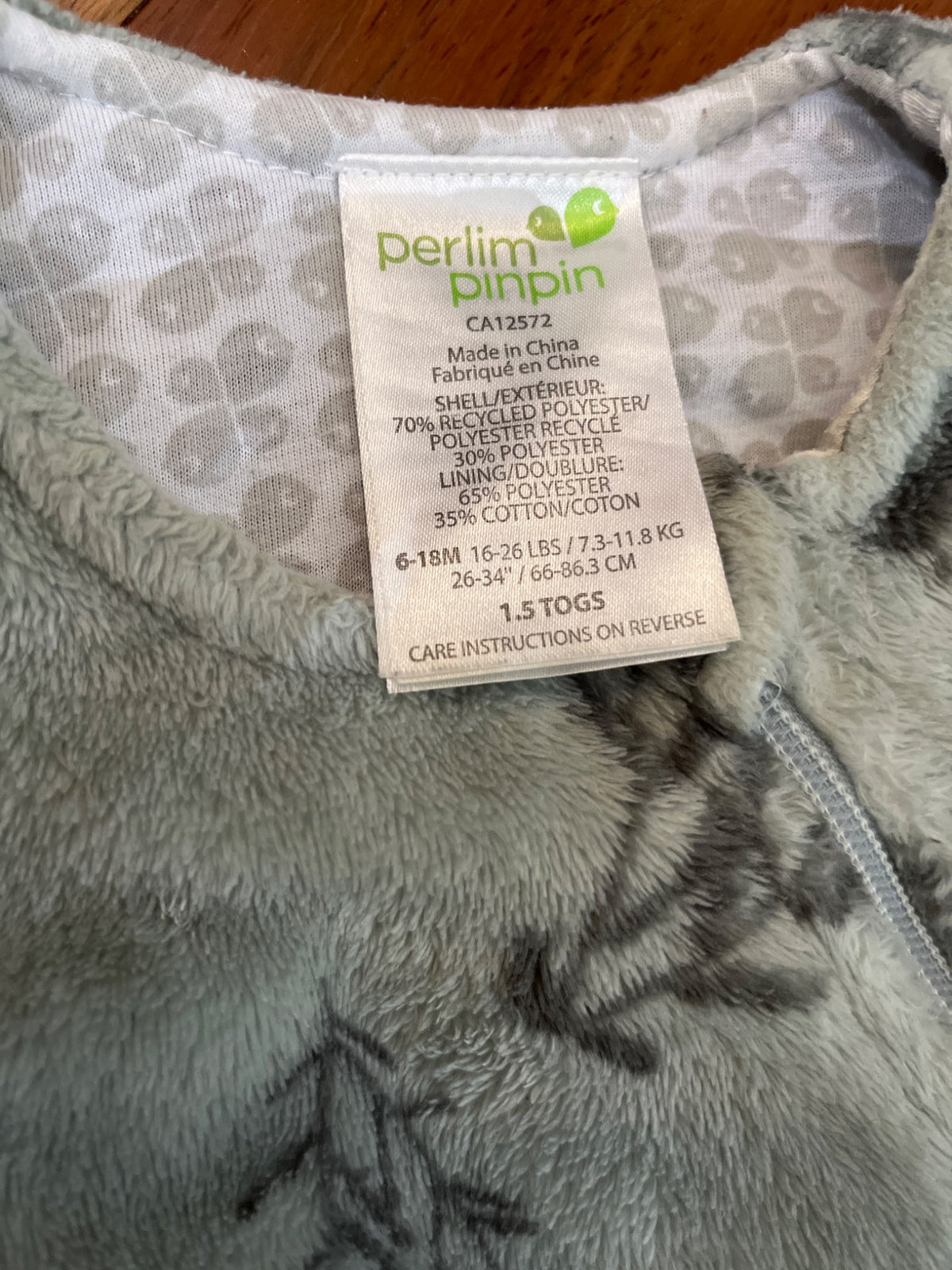 Perlim pinpin Sleepsack , 6-12 Months (Medium)
