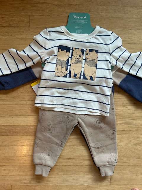(NWT) Costco Winnie the Pooh set, 6m, Kids 9 Month (6-9M)