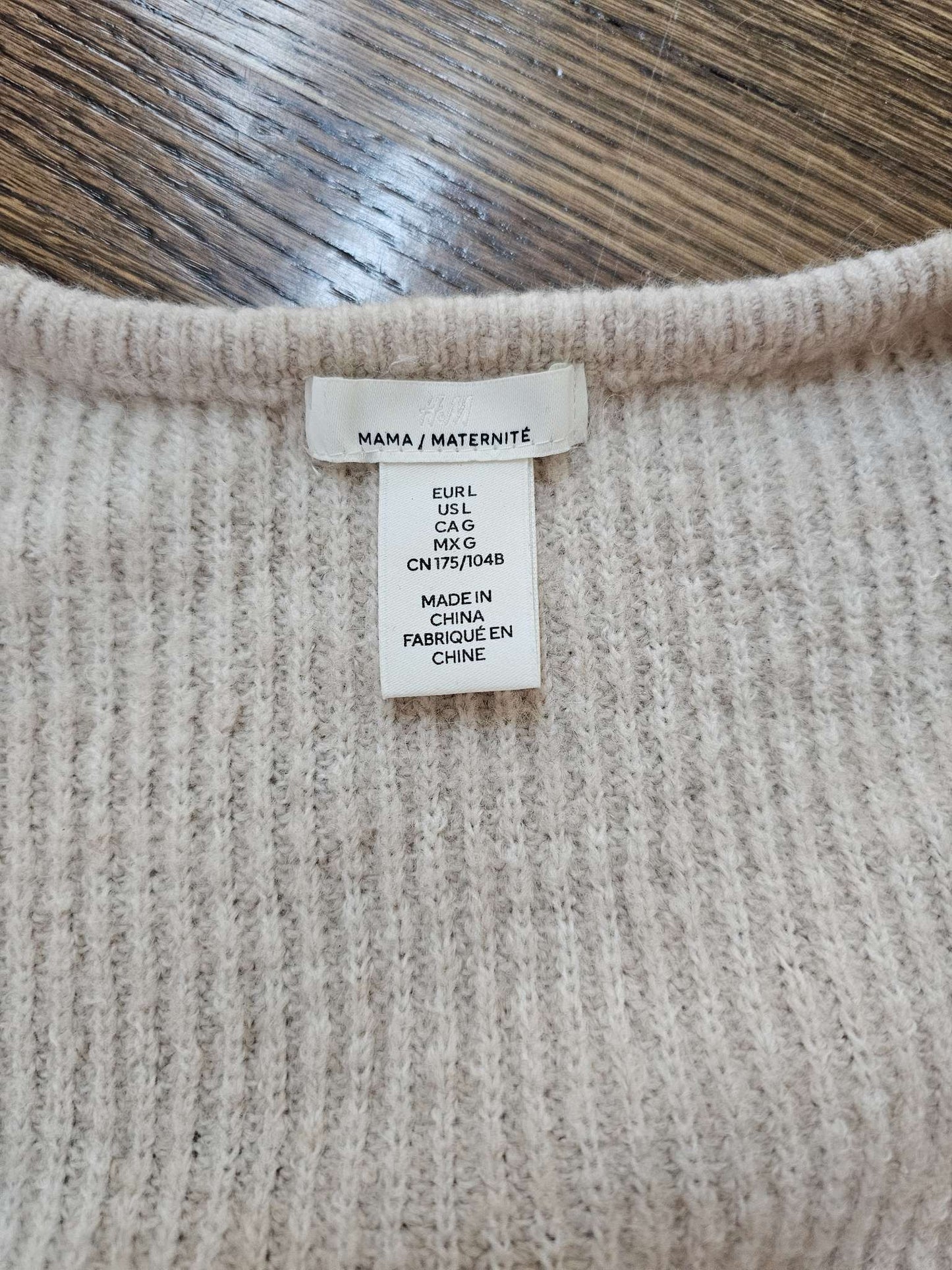 Blush Pink Maternity Knit Sweater and Skirt Set, Maternity L (12-14)