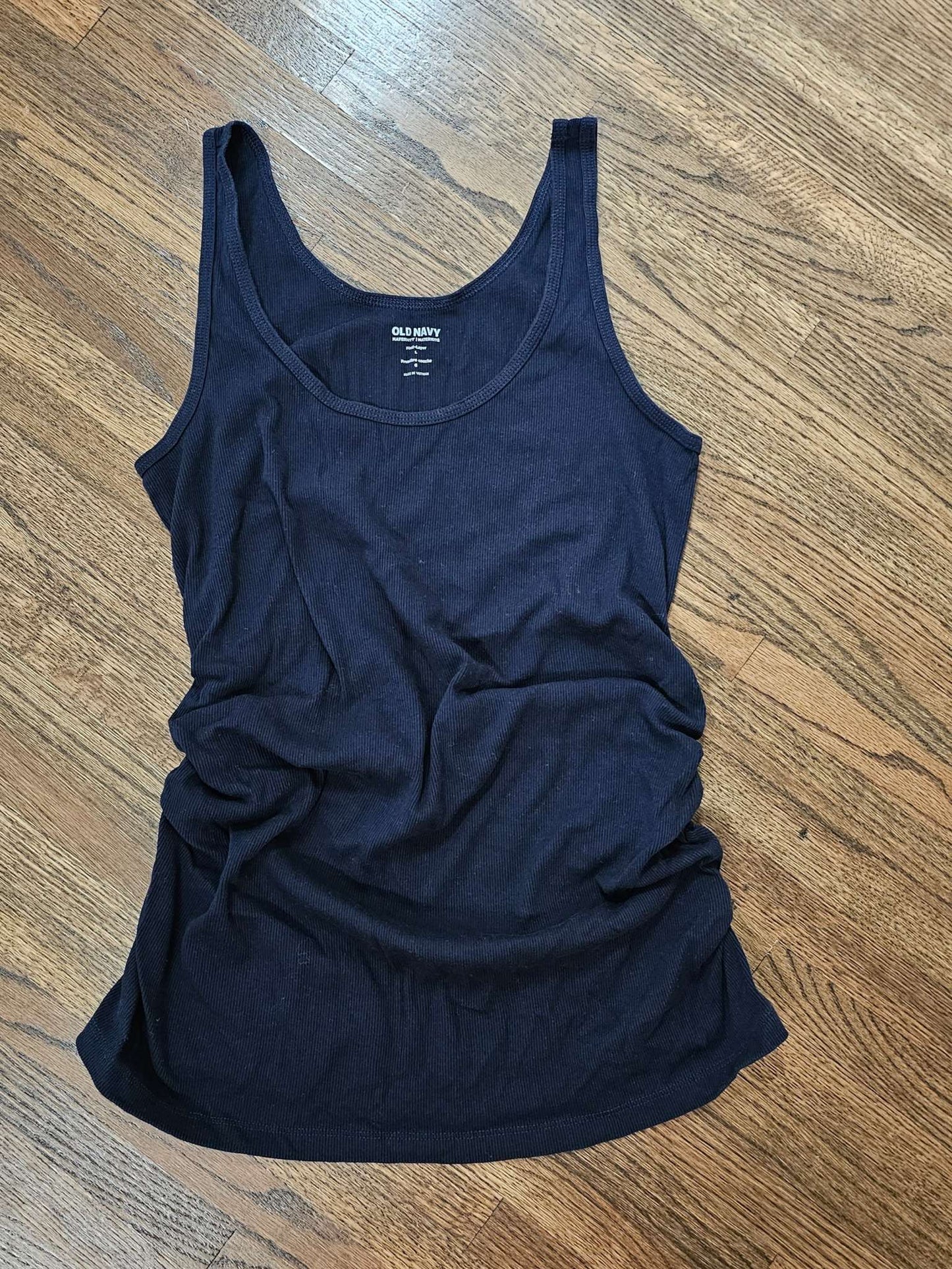Navy Maternity Tank Top, Maternity L (12-14)