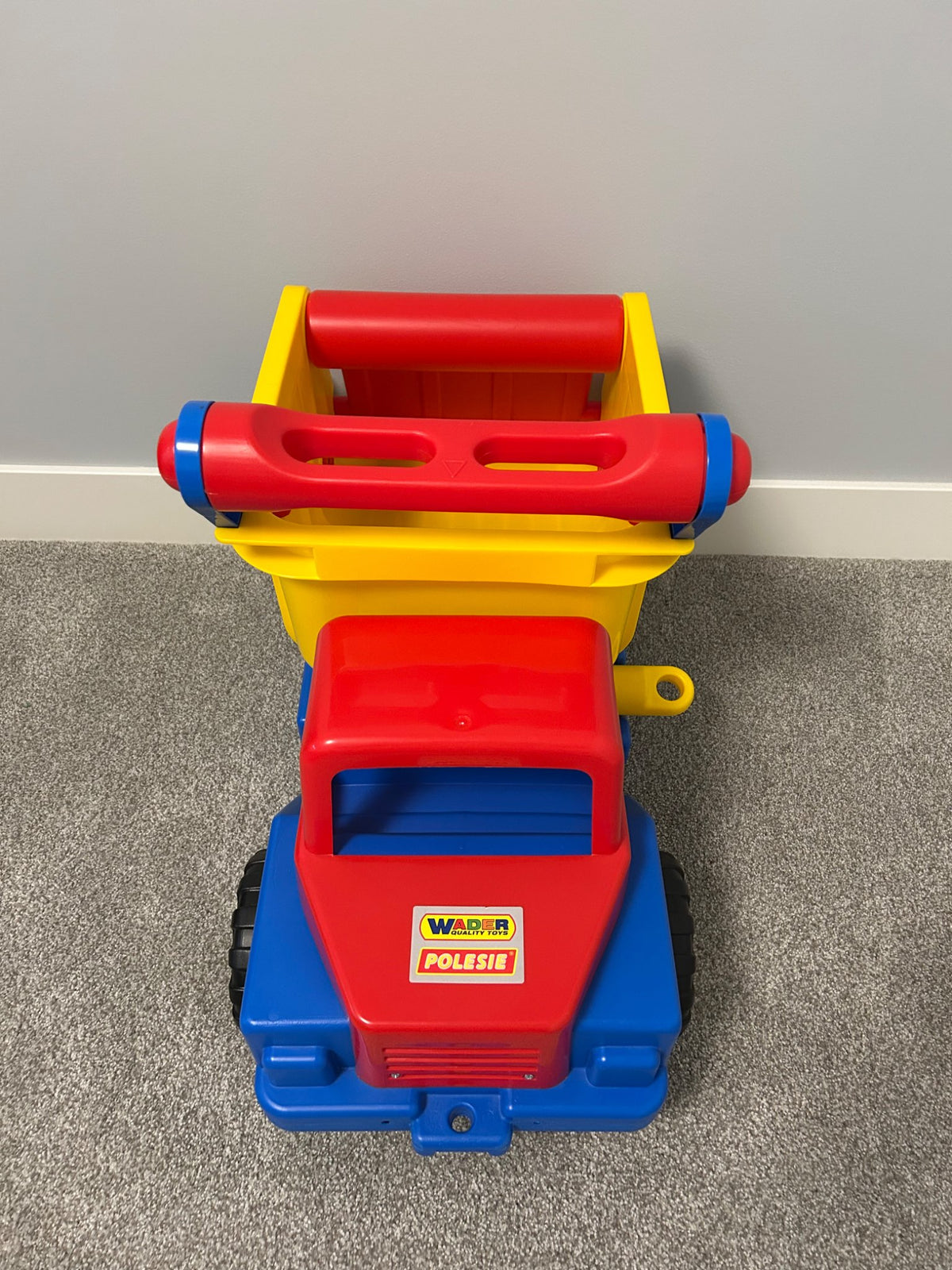 Wader Giant Dump Truck Ride on toy, retails for $180