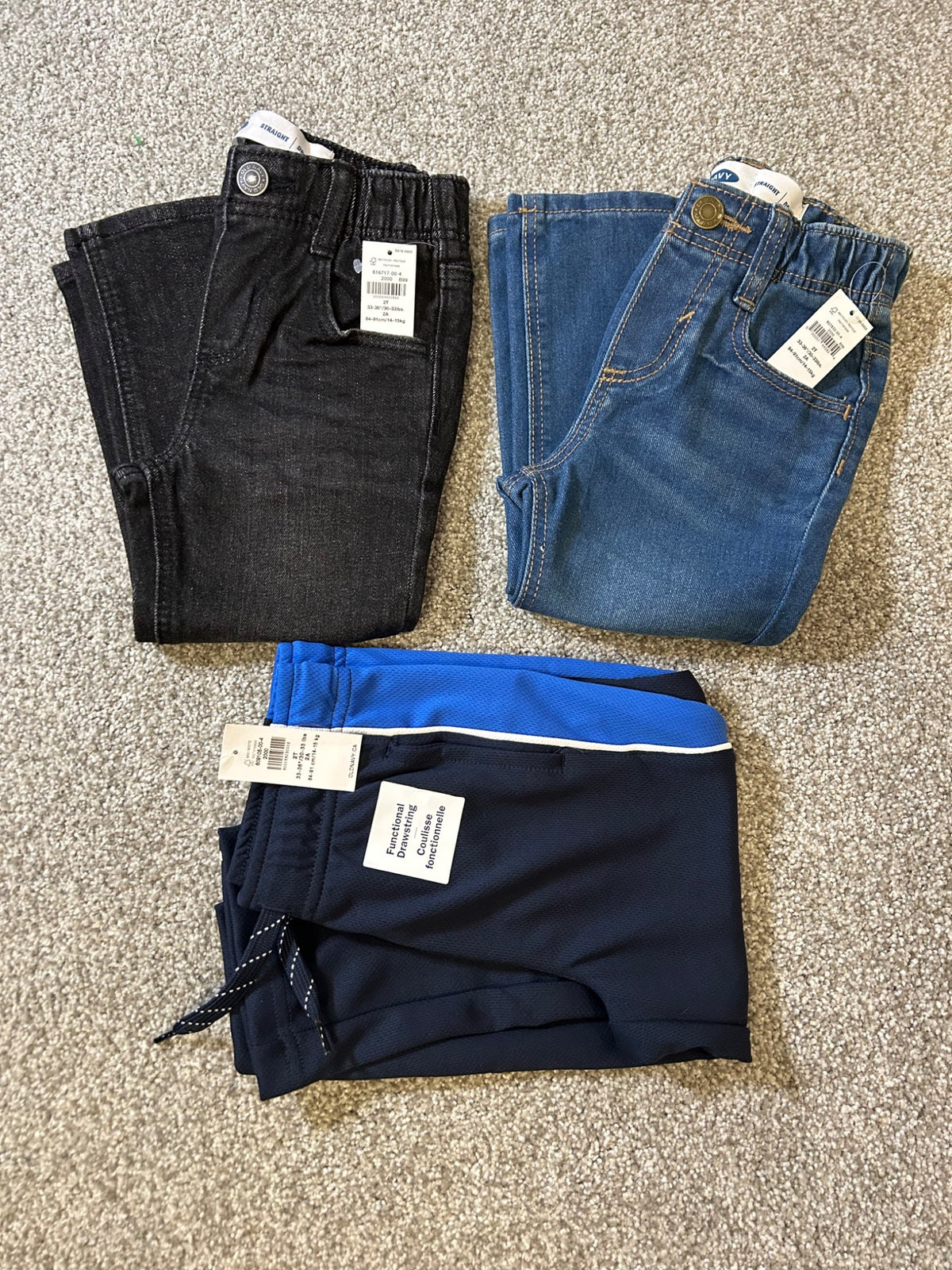 2T old navy pants bundle, retails for $75, Kids 2T