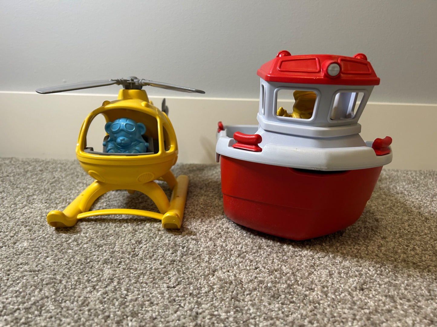 Green Toys Rescue Boat & Helicopter, retails for $50