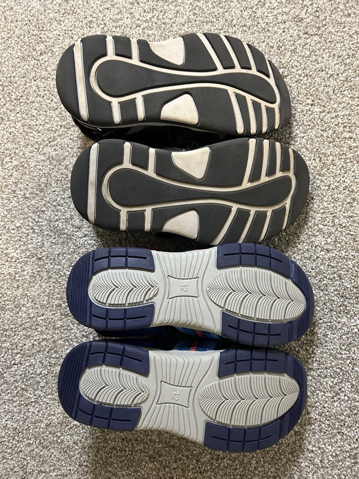 George, 2 pairs of sandals - retails for $35, Shoes 12.5 (Kids:4-8yr)