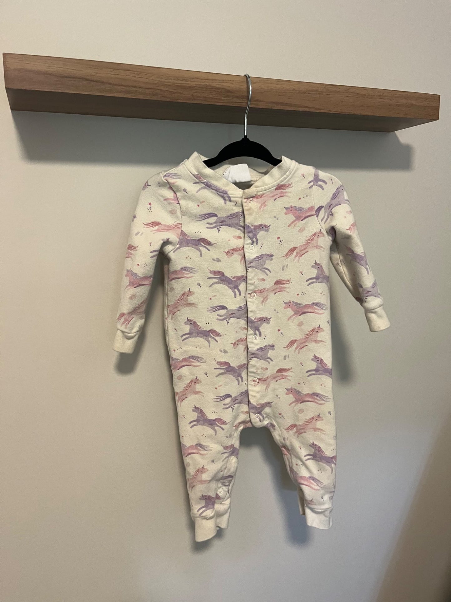 Angel dear organic cotton romper , Kids 12 Month (9-12M)