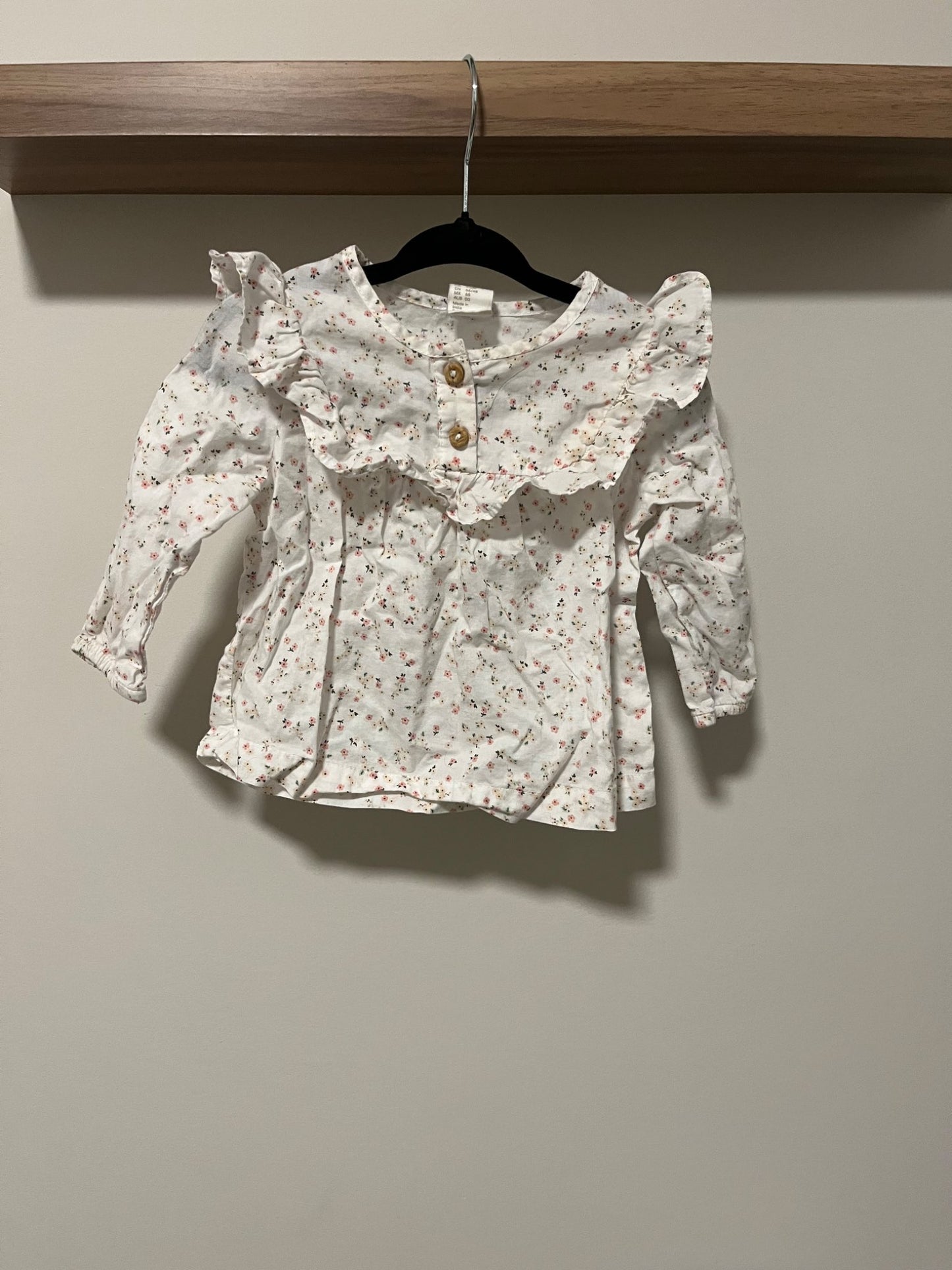 H&M long sleeve blouse, Kids 6 Month (3-6M)