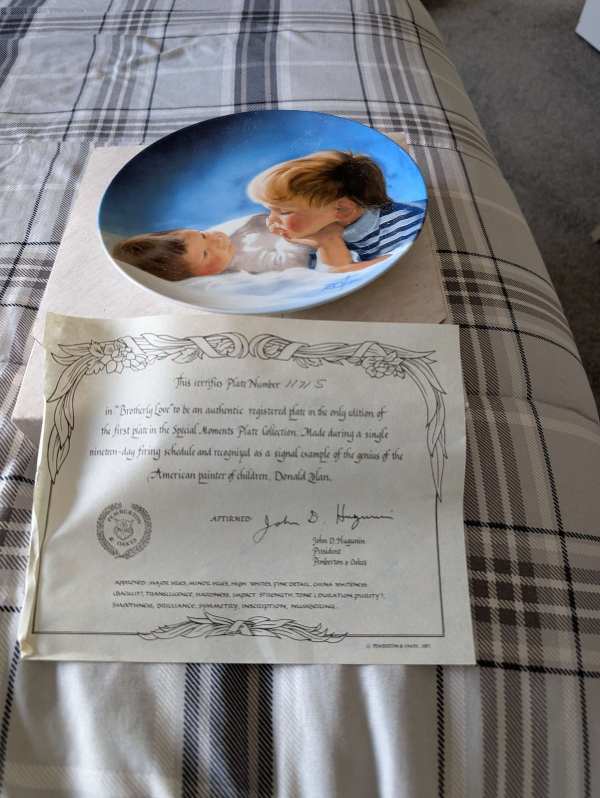 Brotherly Love collectors plate
