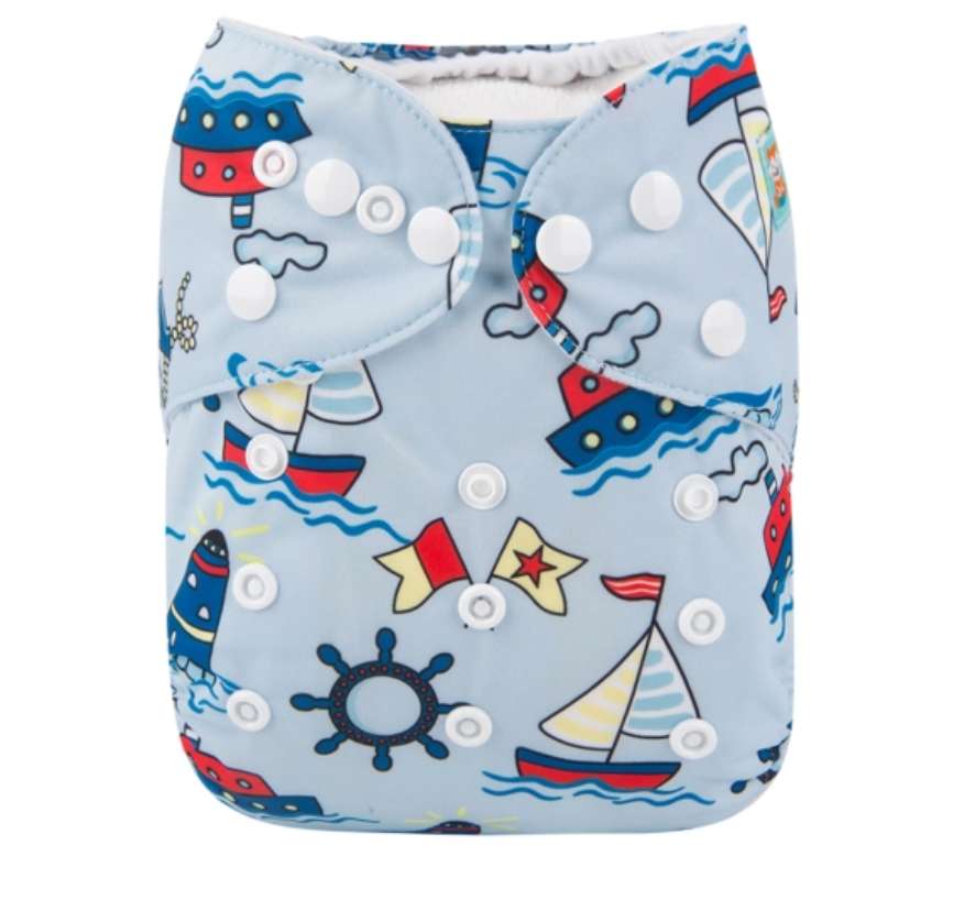 *NEW* sealed set of 6 Alva Baby All-In-One Cloth Diapers