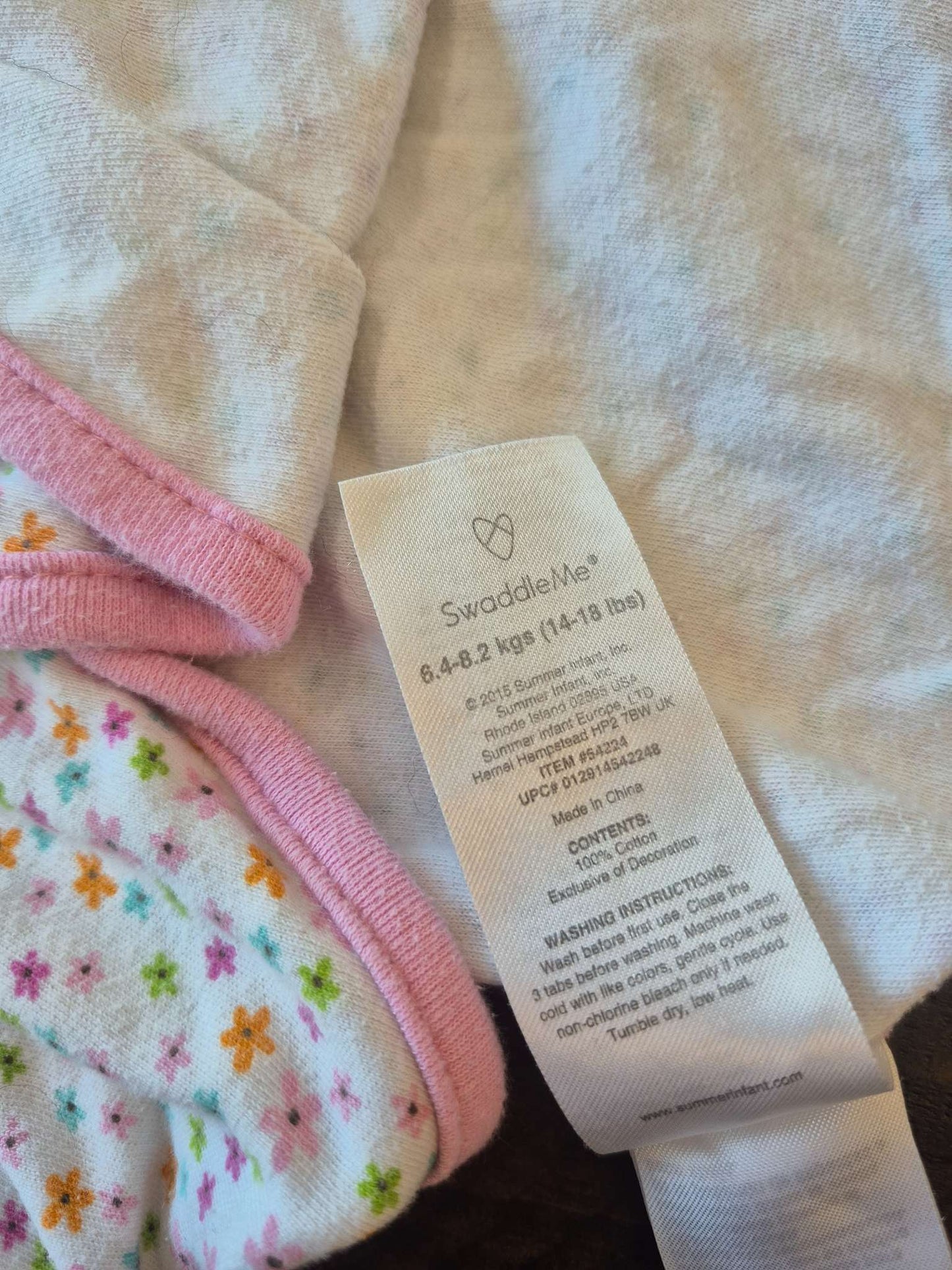 2 velcro swaddles, 0-6 Months (Small)