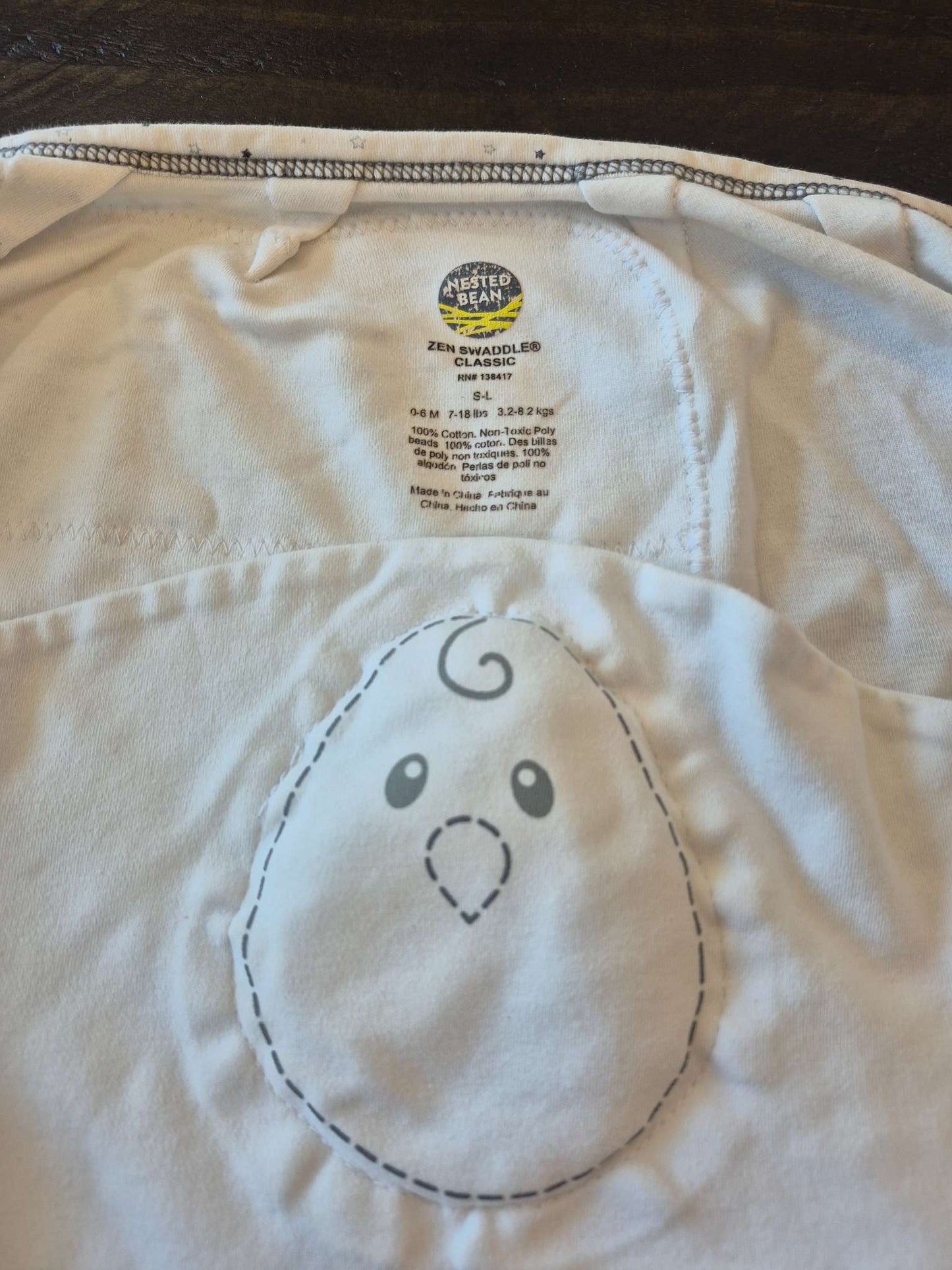 Nested Bean Zen Swaddle Classic , 0-6 Months (Small)