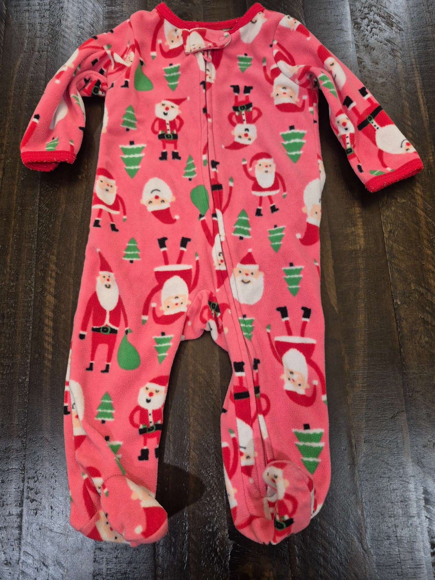 Fleece Christmas PJs, Kids 6 Month (3-6M)