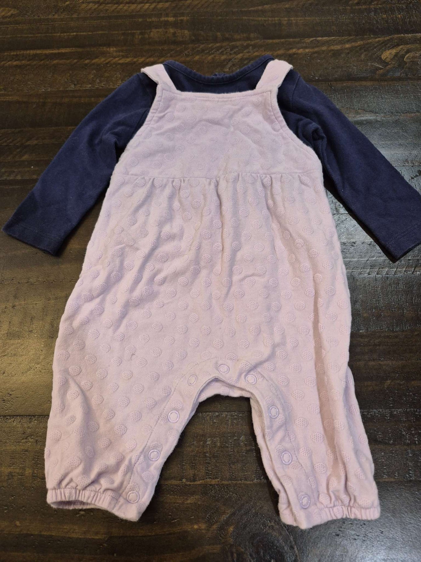 2 piece girl's overall set, Kids 6 Month (3-6M)