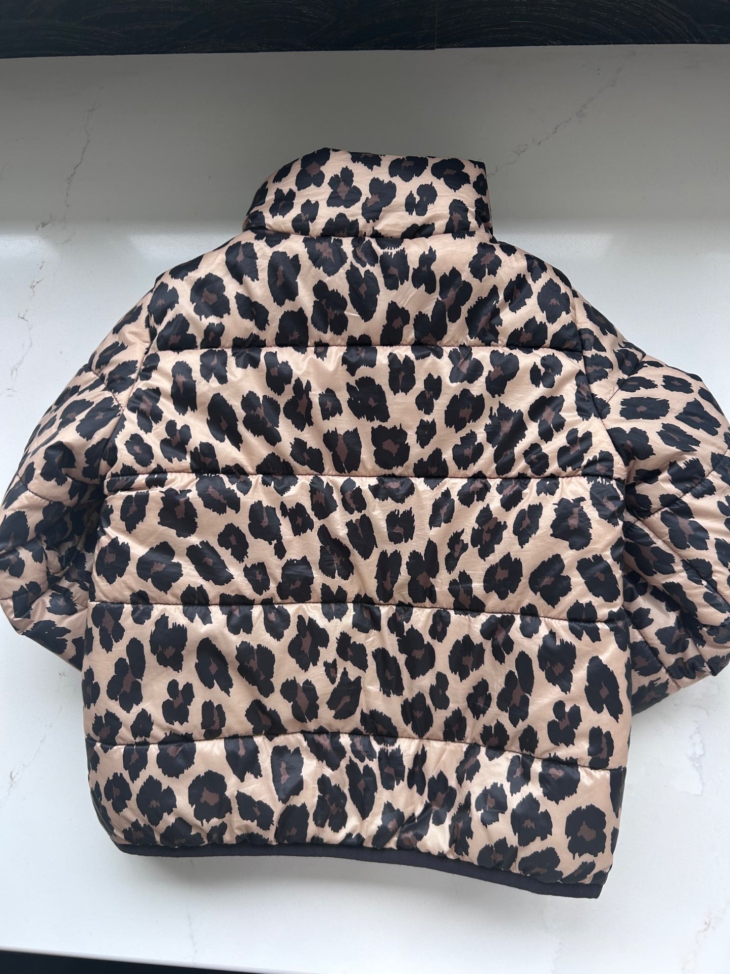 Jillian Harris , Cheetah Toddler Insulated puffer jacket, Joe Fresh, size 4, Kids 4/4T