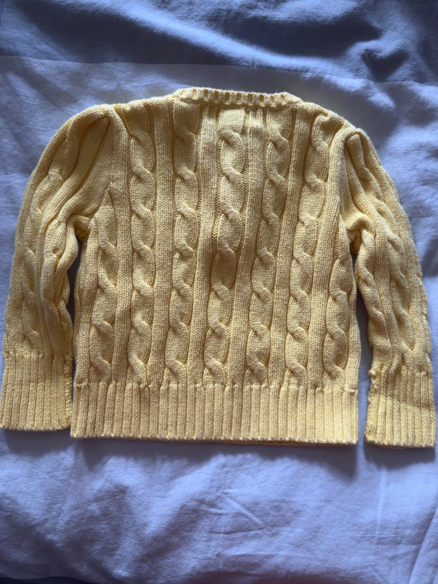 Ralph Lauren Cable-knit sweater yellow , Kids 9 Month (6-9M)