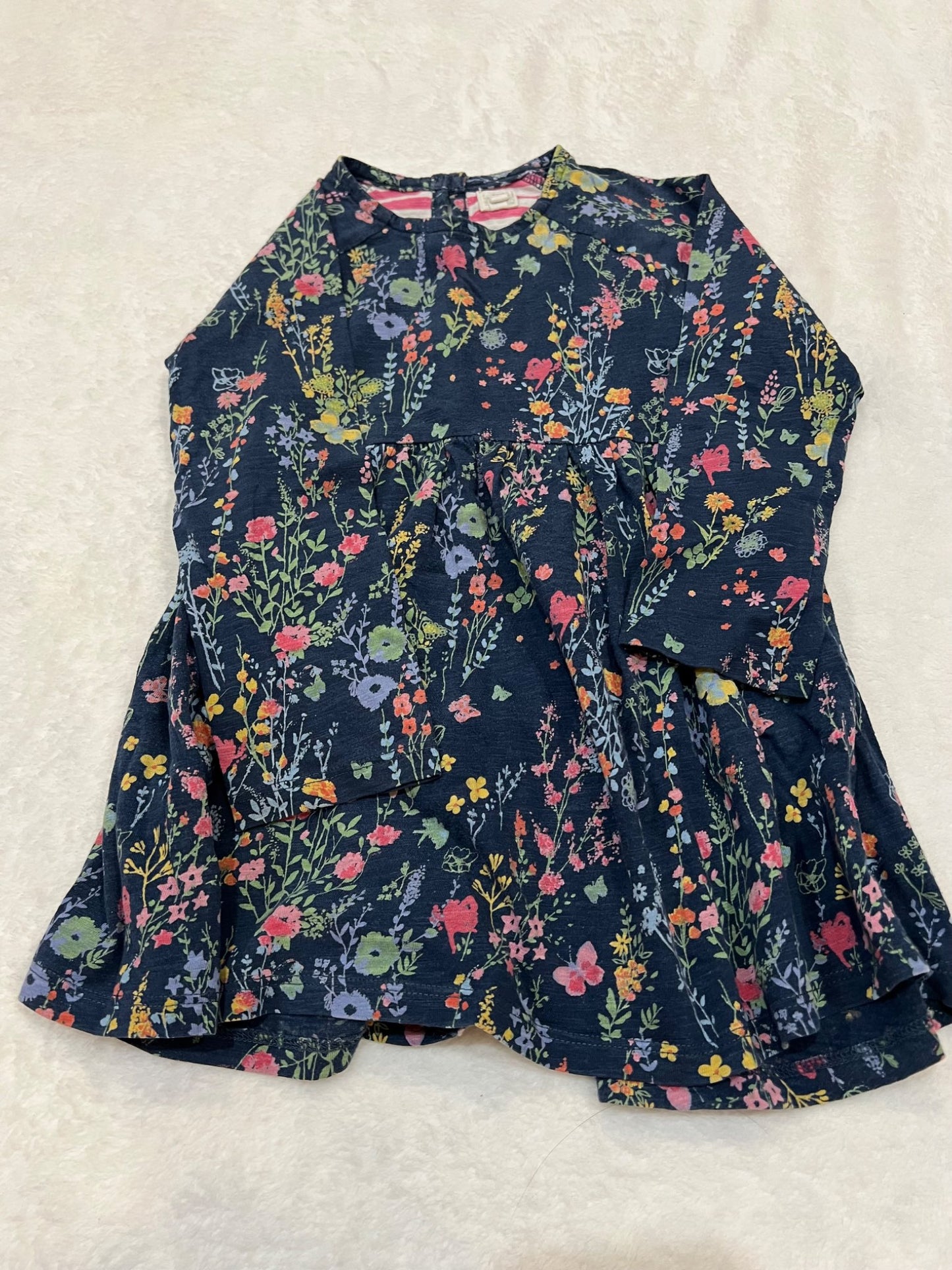 2/3T NEXT UK brand - navy flowers, Kids 3T