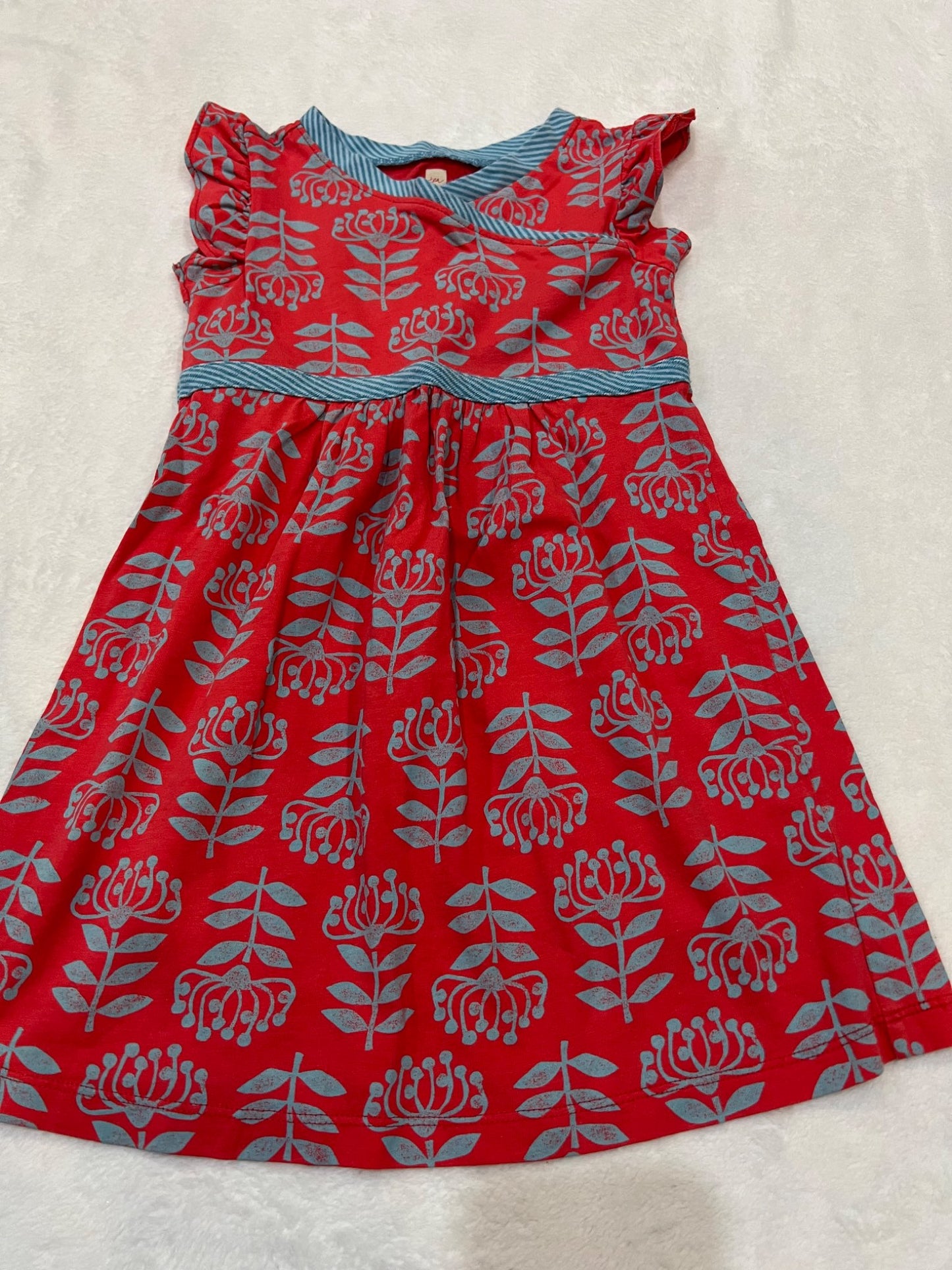 3T Tea brand dress red and blue, Kids 3T