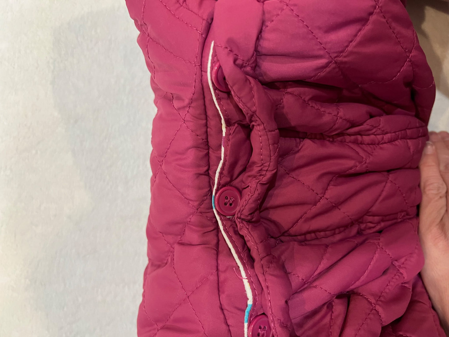 2-3T John Lewis UK padded casual jacket- dark pink , Kids 3T