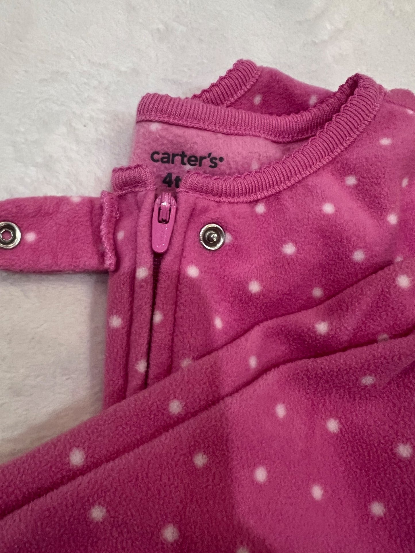 4T Carters fleece footed pajaymas- 2 , Kids 4/4T