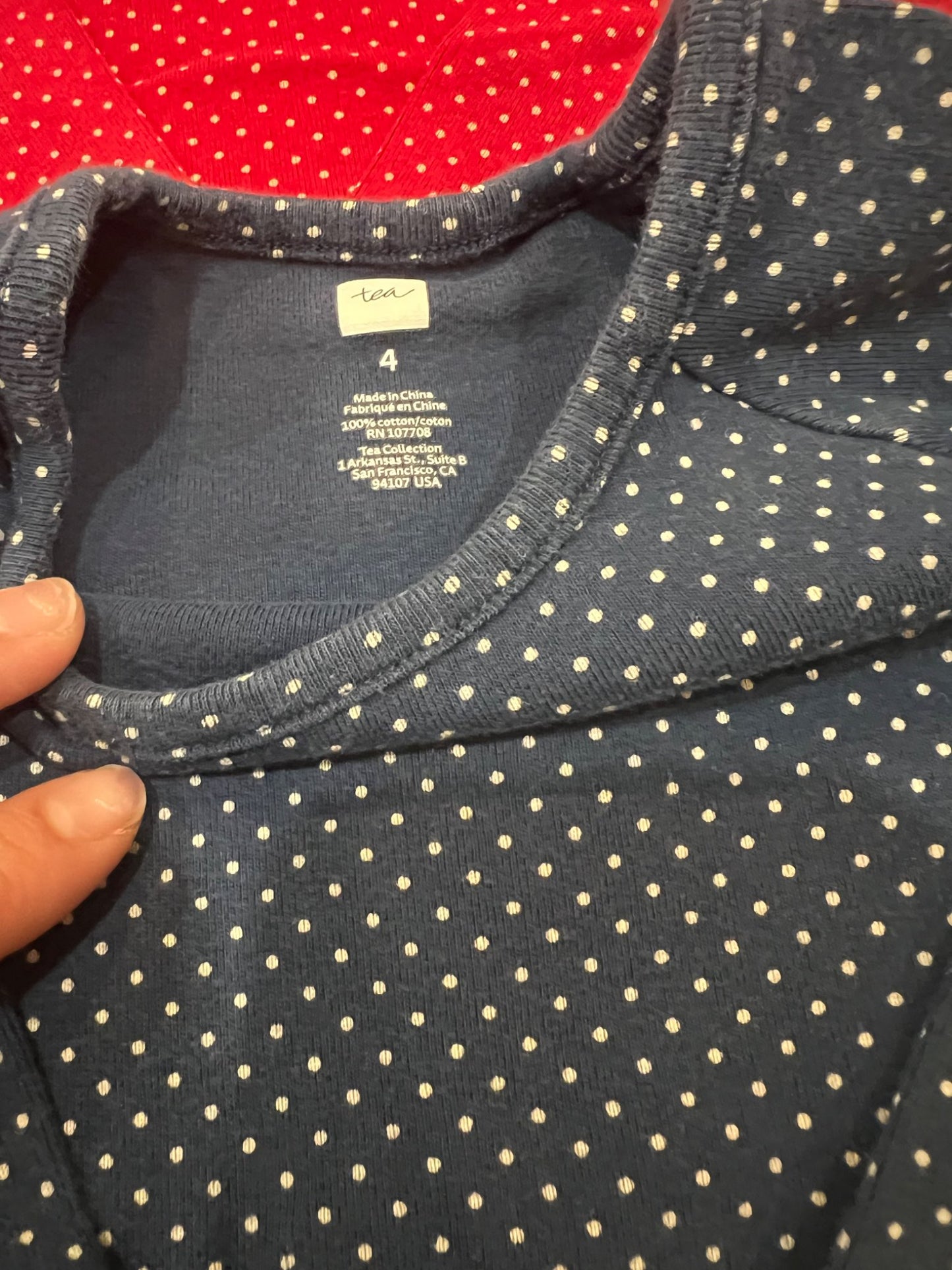 4T tea brand collection long sleeve top bundle, Kids 4/4T