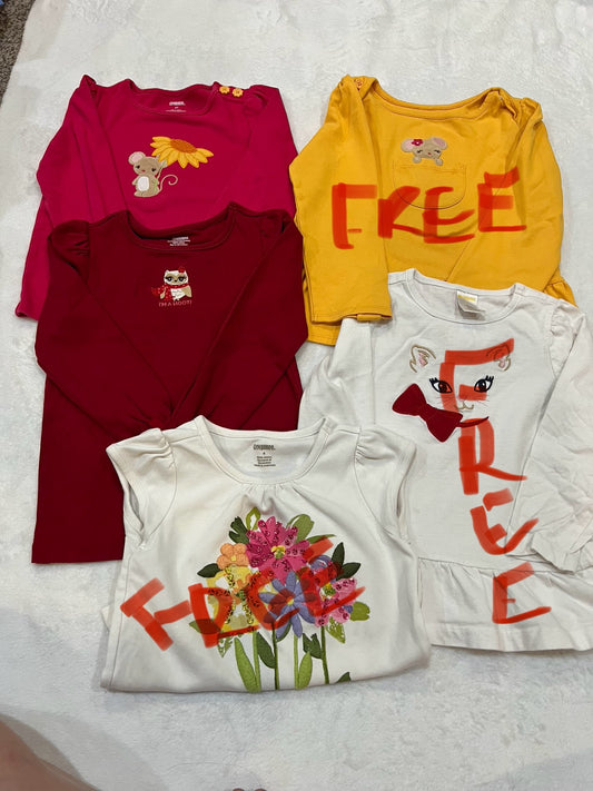 4T Gymboree tops (3 free), Kids 4/4T