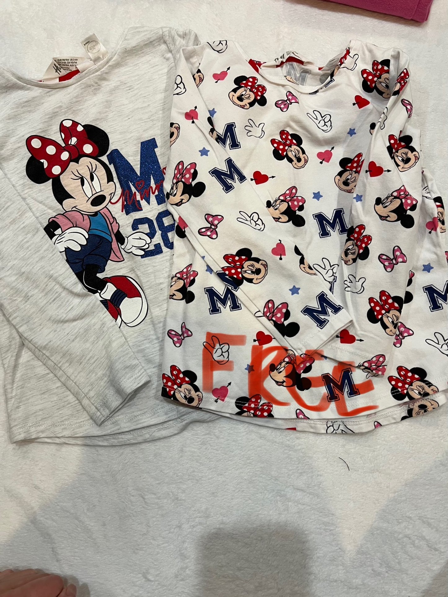 2-4T Disney Minnie Mouse h&M top- (1 free)- EUC, Kids 4/4T