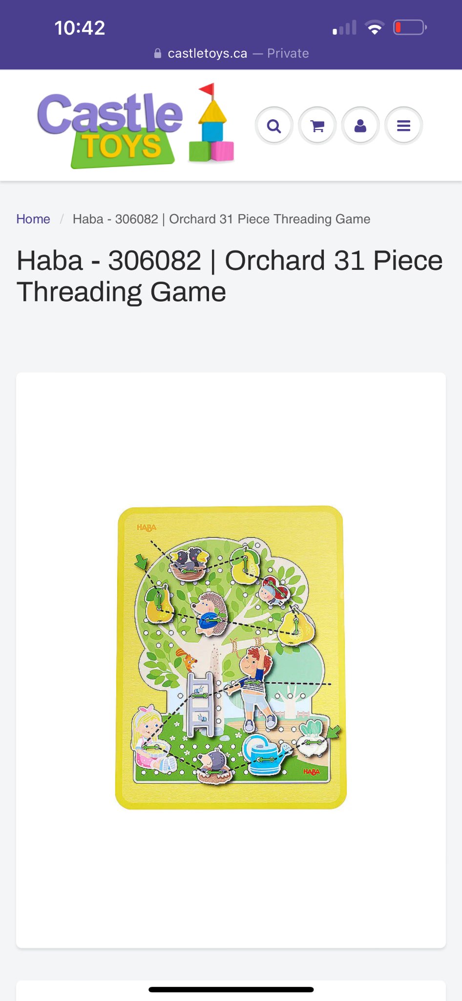 NEW threading toy game set