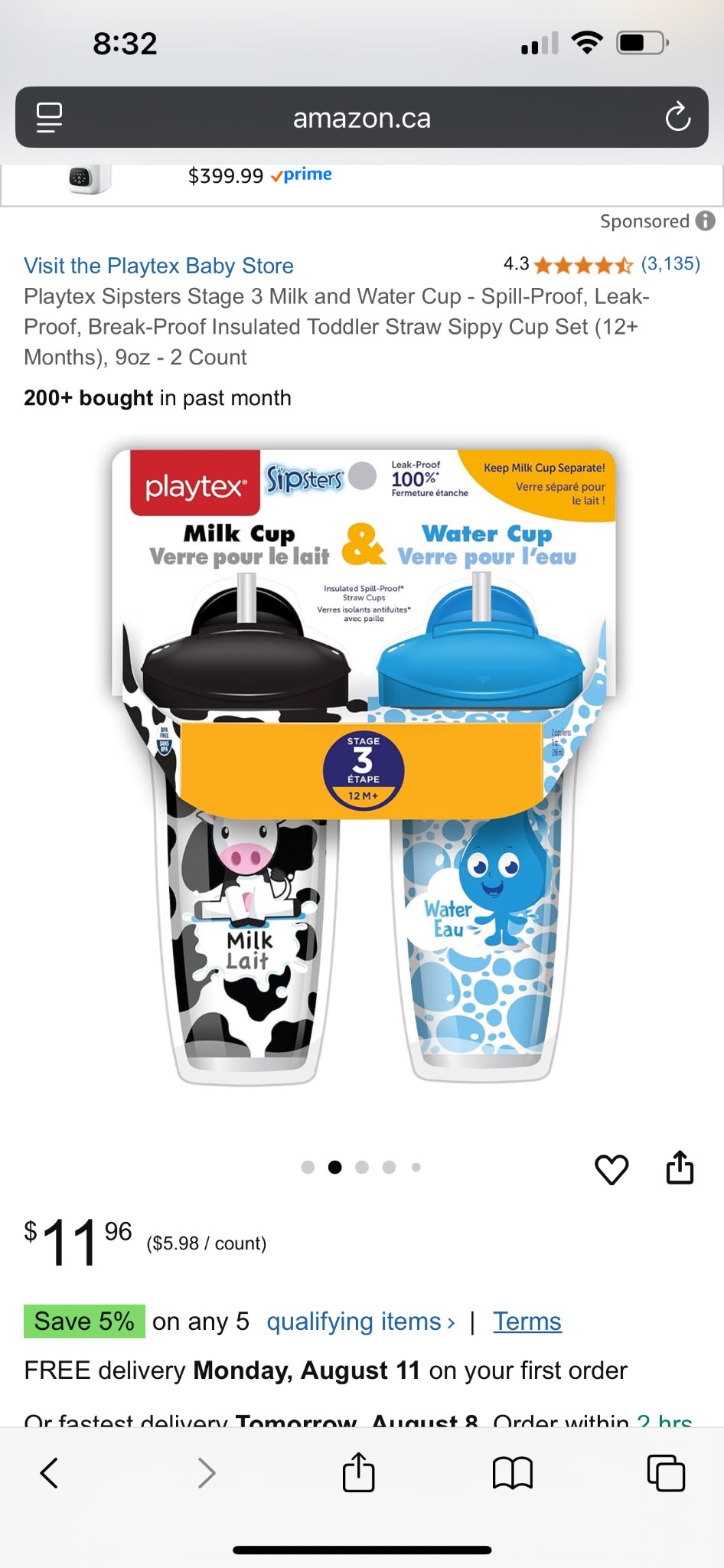 Playtex sipster toddler cups (for all 6)