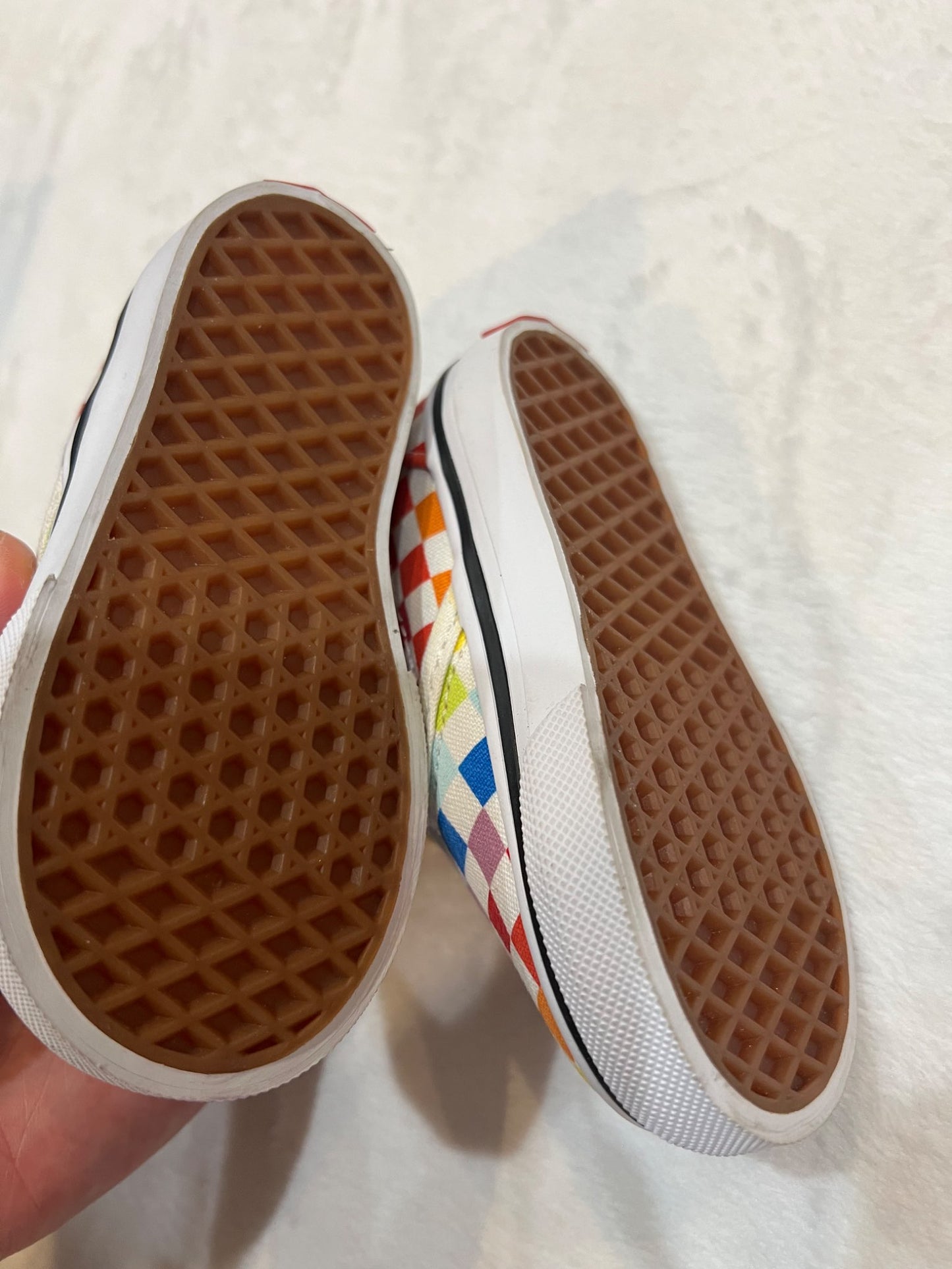 NEW size 5T- vans shoes - rainbow checker , Shoes 5 (Walkers:12-24 mth)