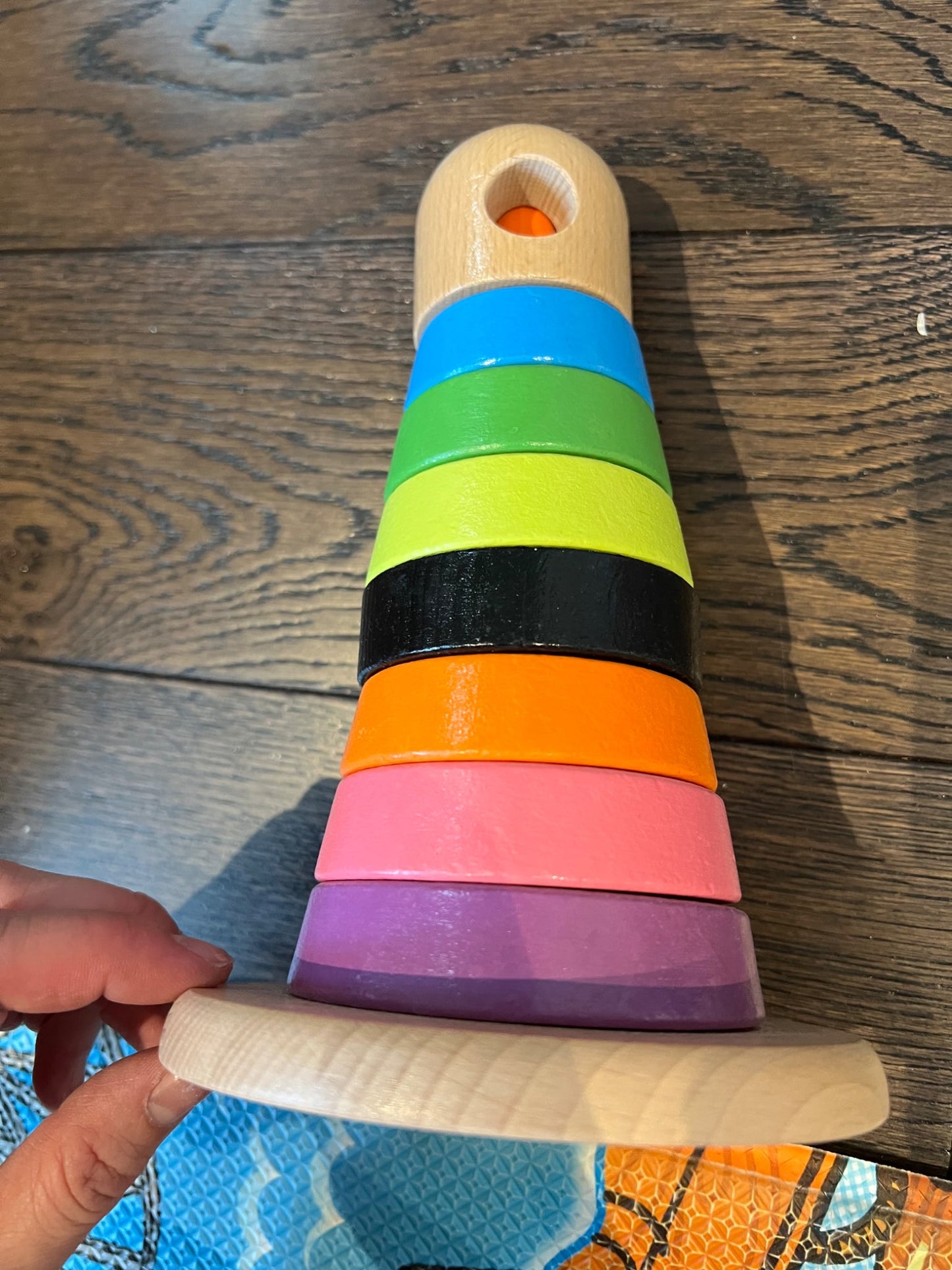 IKEA wooden stacking toy for kids - rings