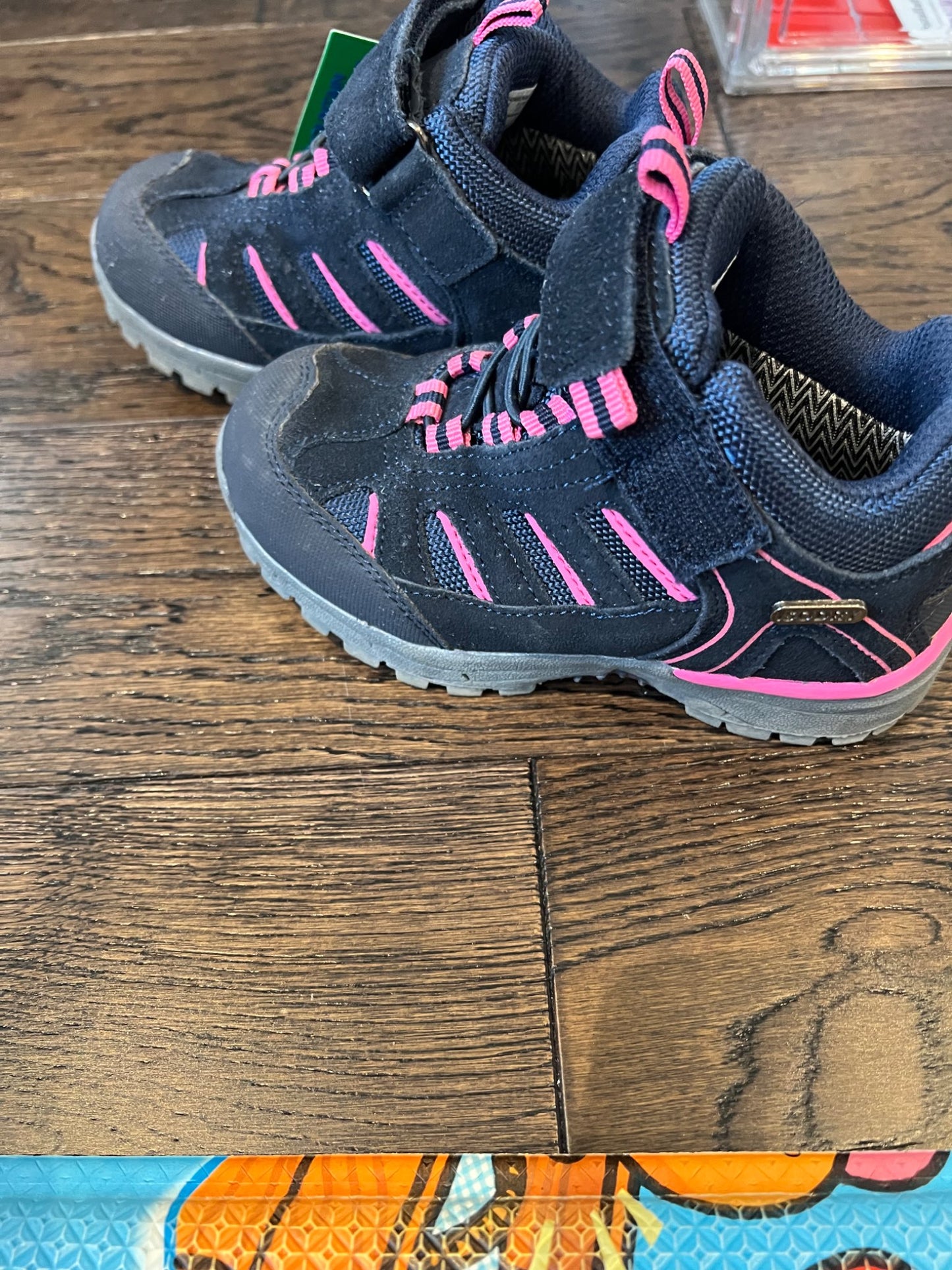 NEW- size 10T - Mountain warehouse waterproof hiking boots- navy, Shoes 10 (Toddler:2-4yr)