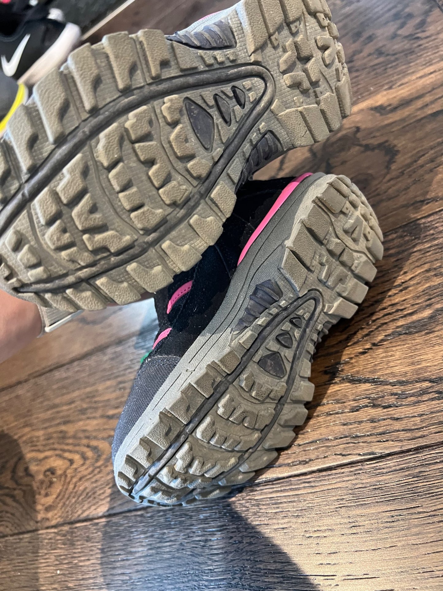 NEW- size 10T - Mountain warehouse waterproof hiking boots- navy, Shoes 10 (Toddler:2-4yr)