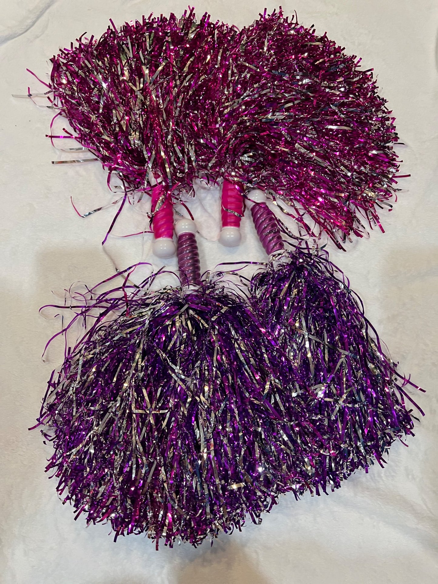 Pom Pom cheerleader costume - 2 sets pink & purple, Kids 4/4T
