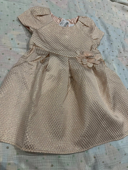 4T children place dress- shimmer pink