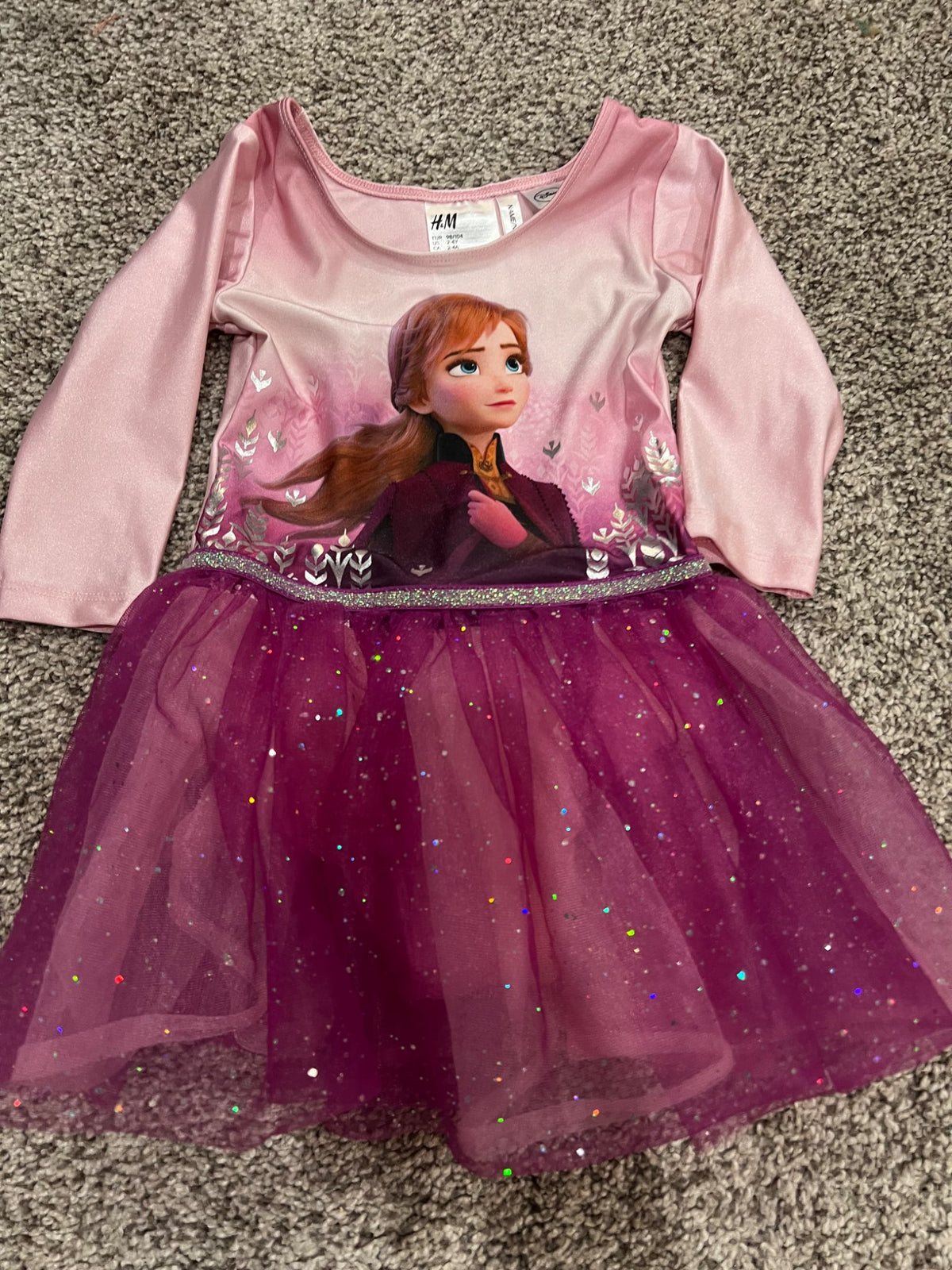 2-4T H&M frozen Anna tutu dress- euc, Kids 2T