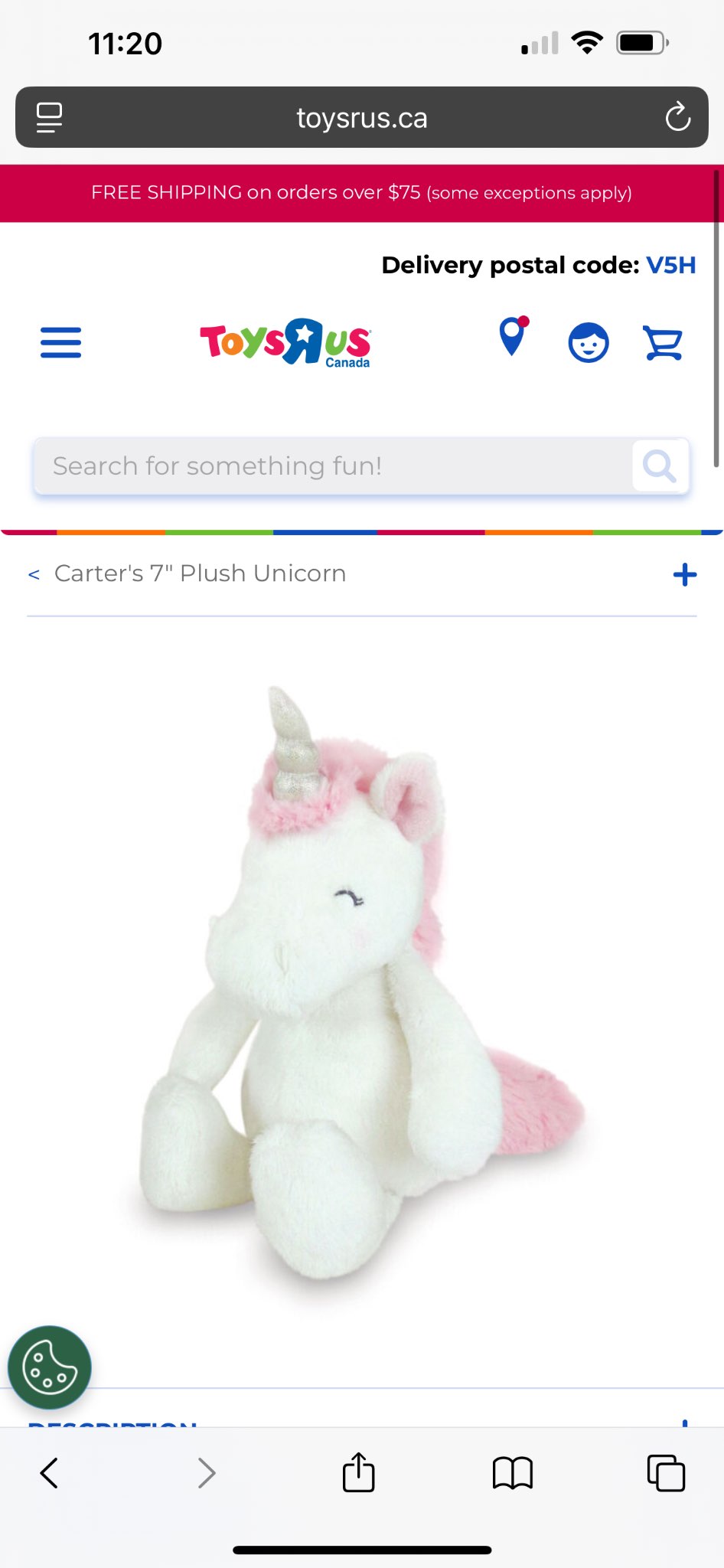 Carters stuff unicorn