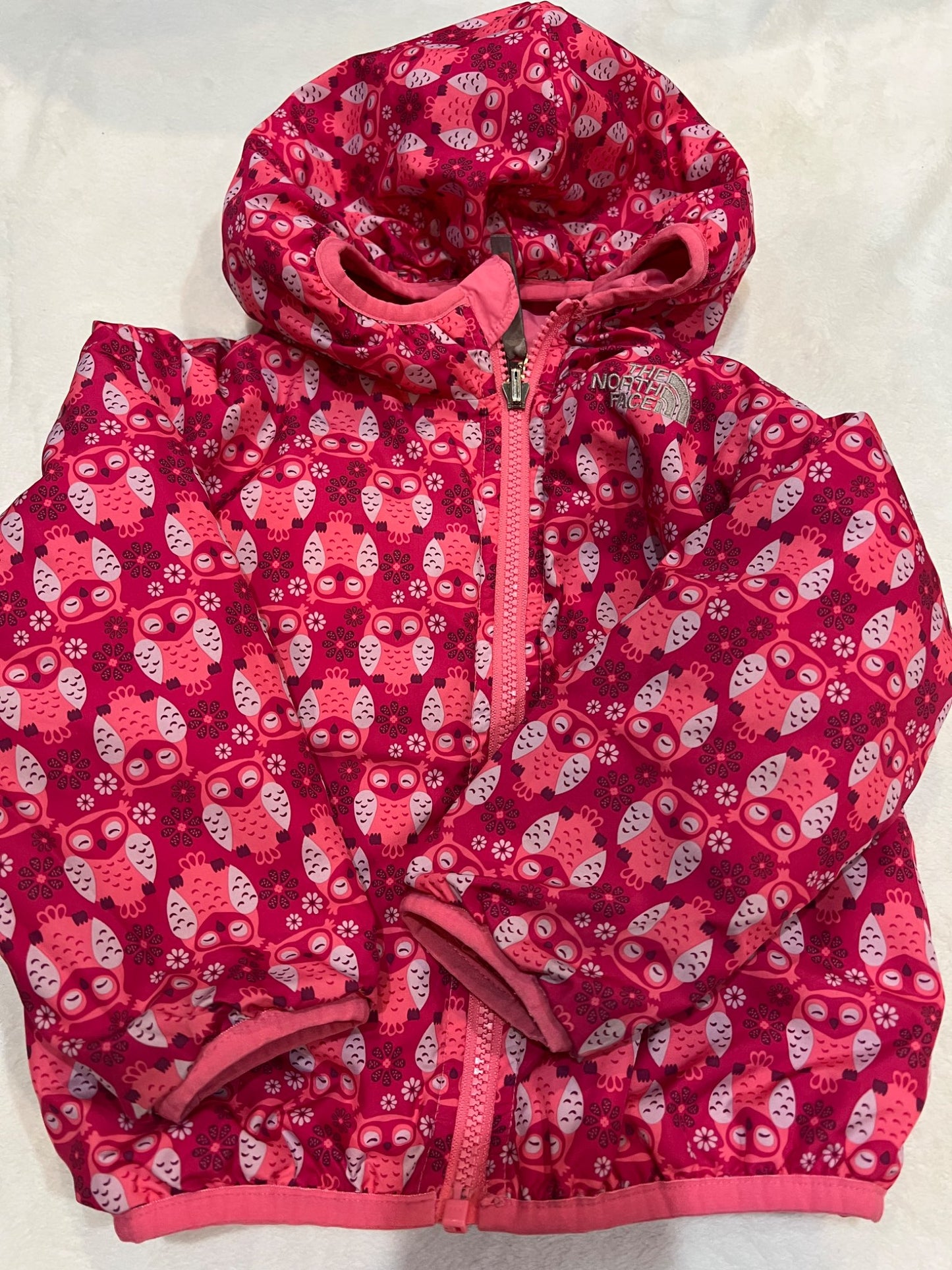 18-24 mth north face reversible puff jacket- owls/pink, Kids 24 Month (18-24M)