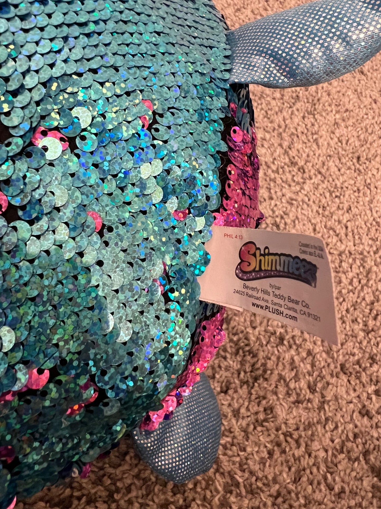 Shimmer sequin stuff animal