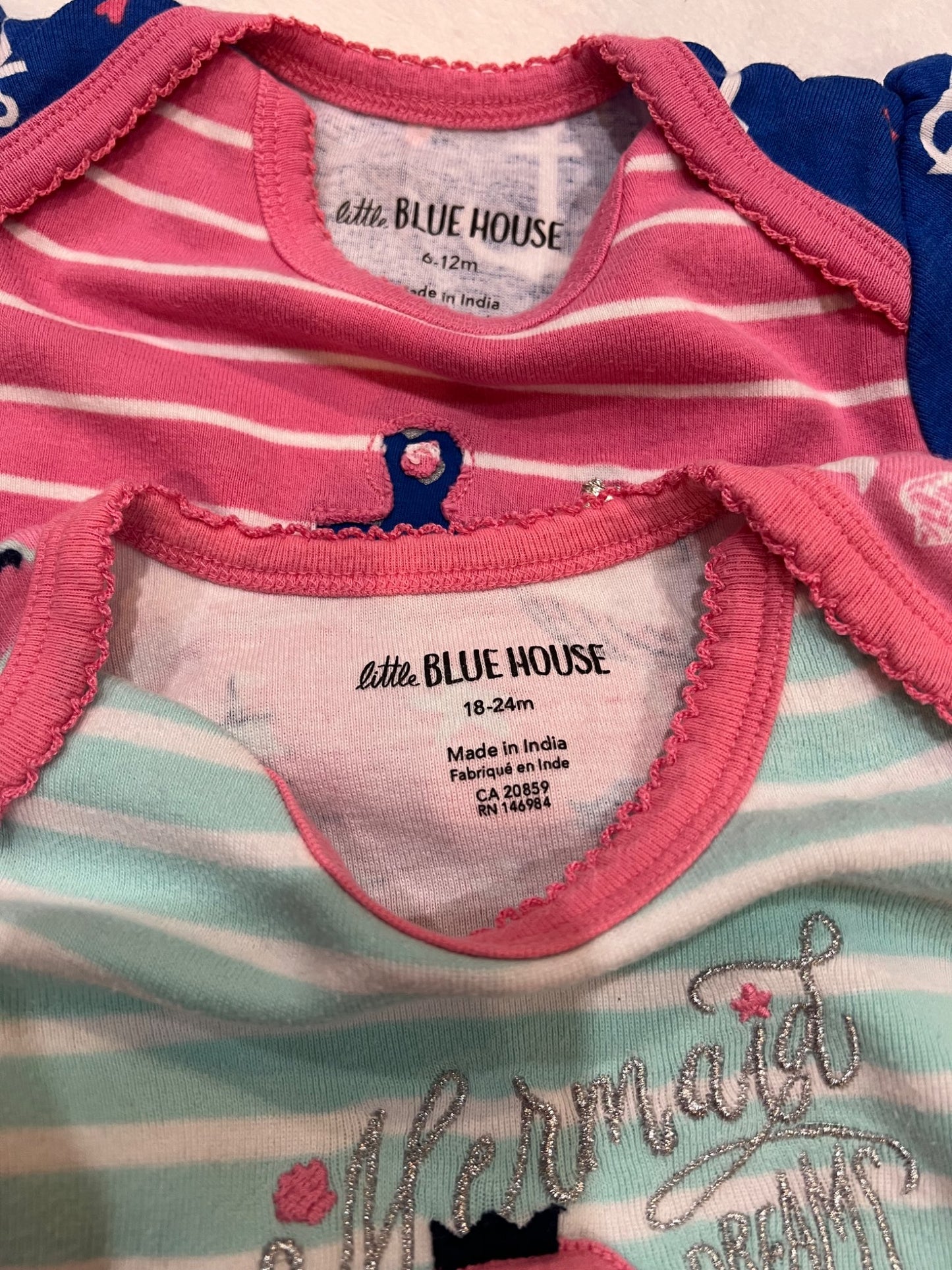 6-24 mth little blue house onesies , Kids 6 Month (3-6M)