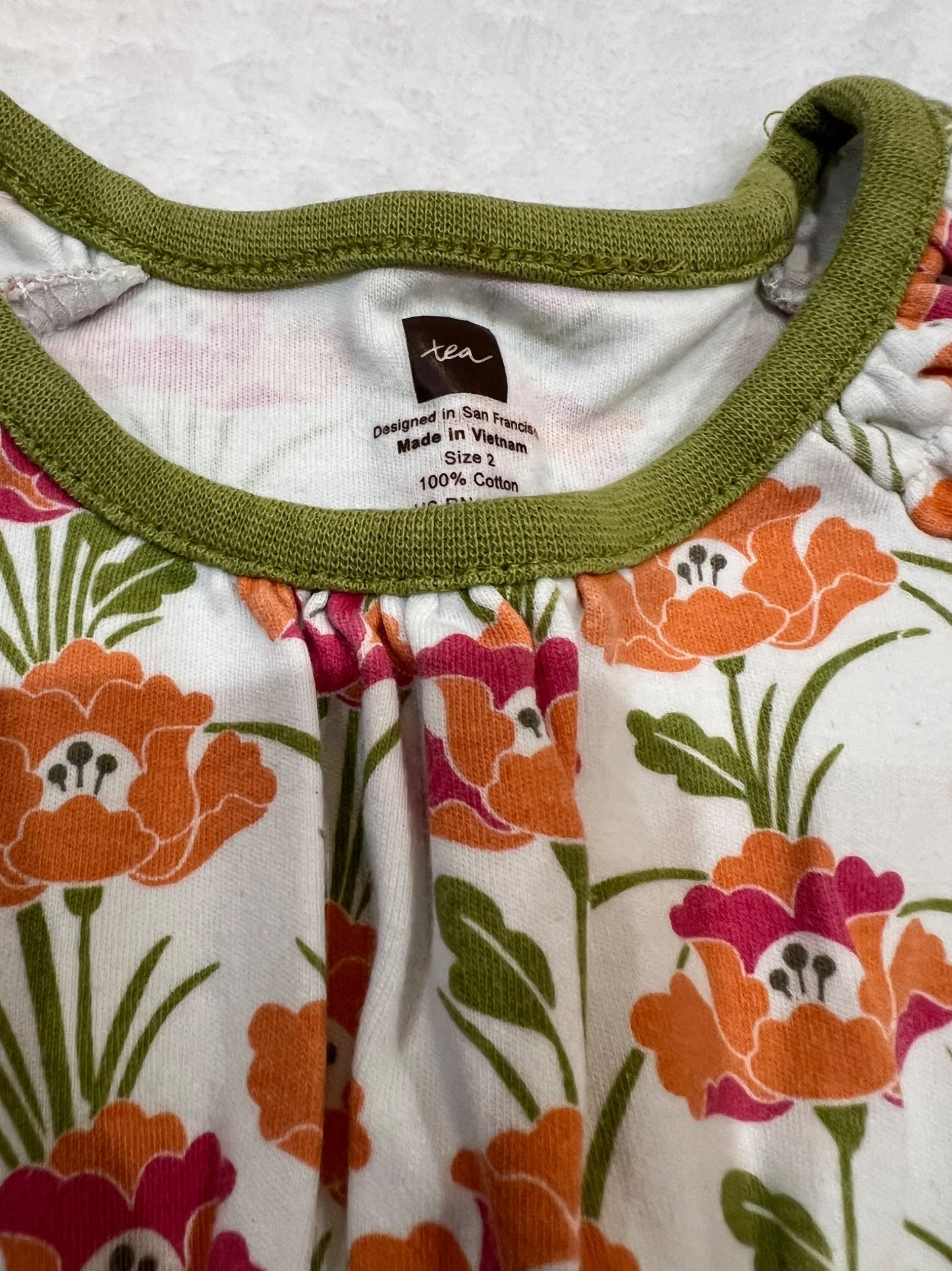 2T tea brand outfit - tunic and leggings , Kids 2T