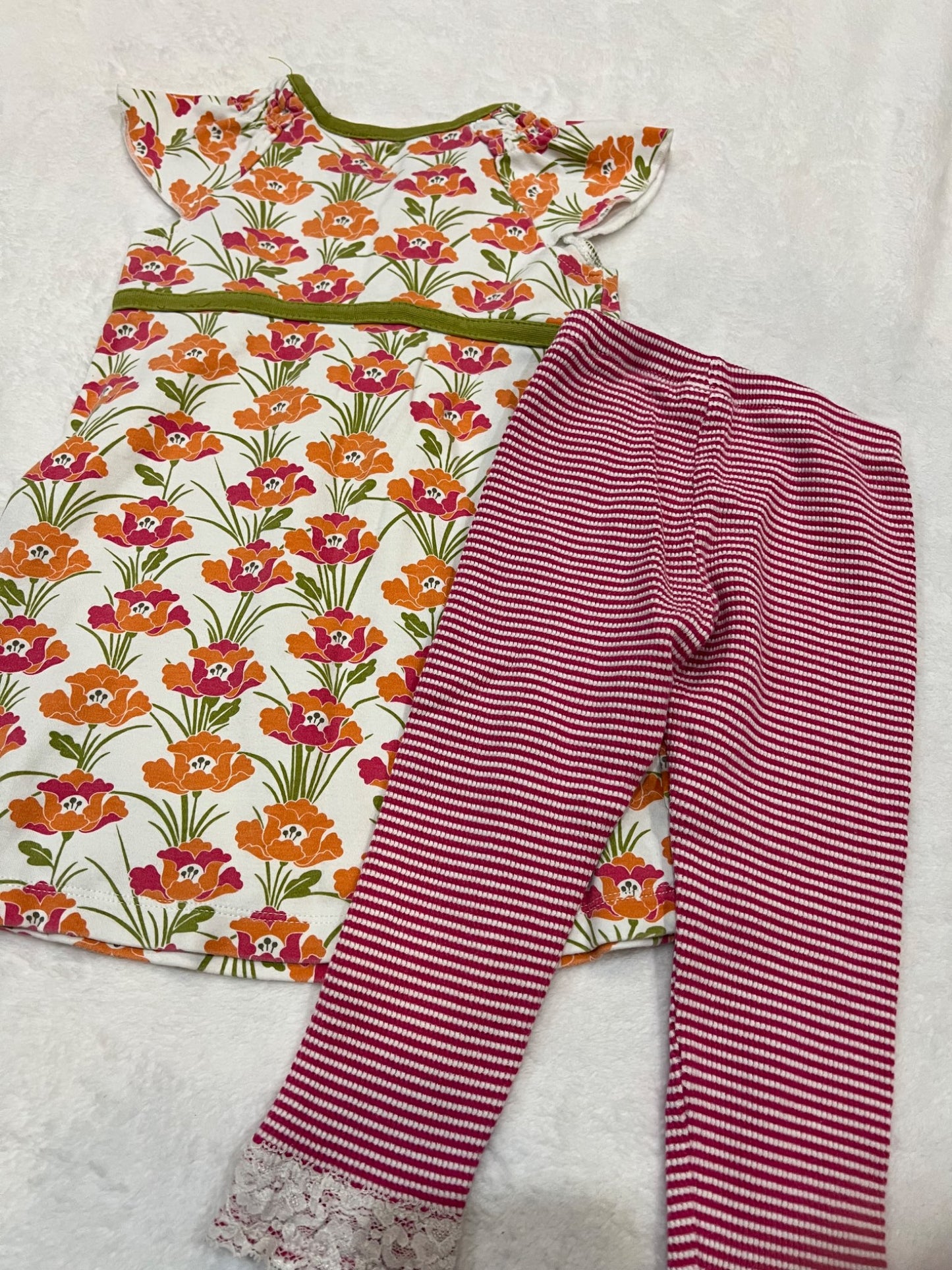 2T tea brand outfit - tunic and leggings , Kids 2T