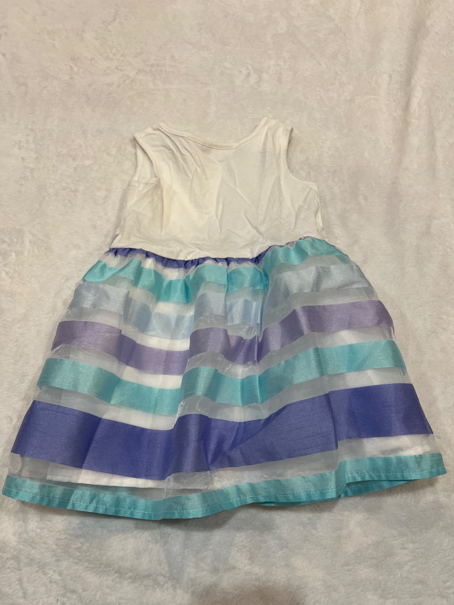 2T children place dress- white with stripes -EUC, Kids 2T